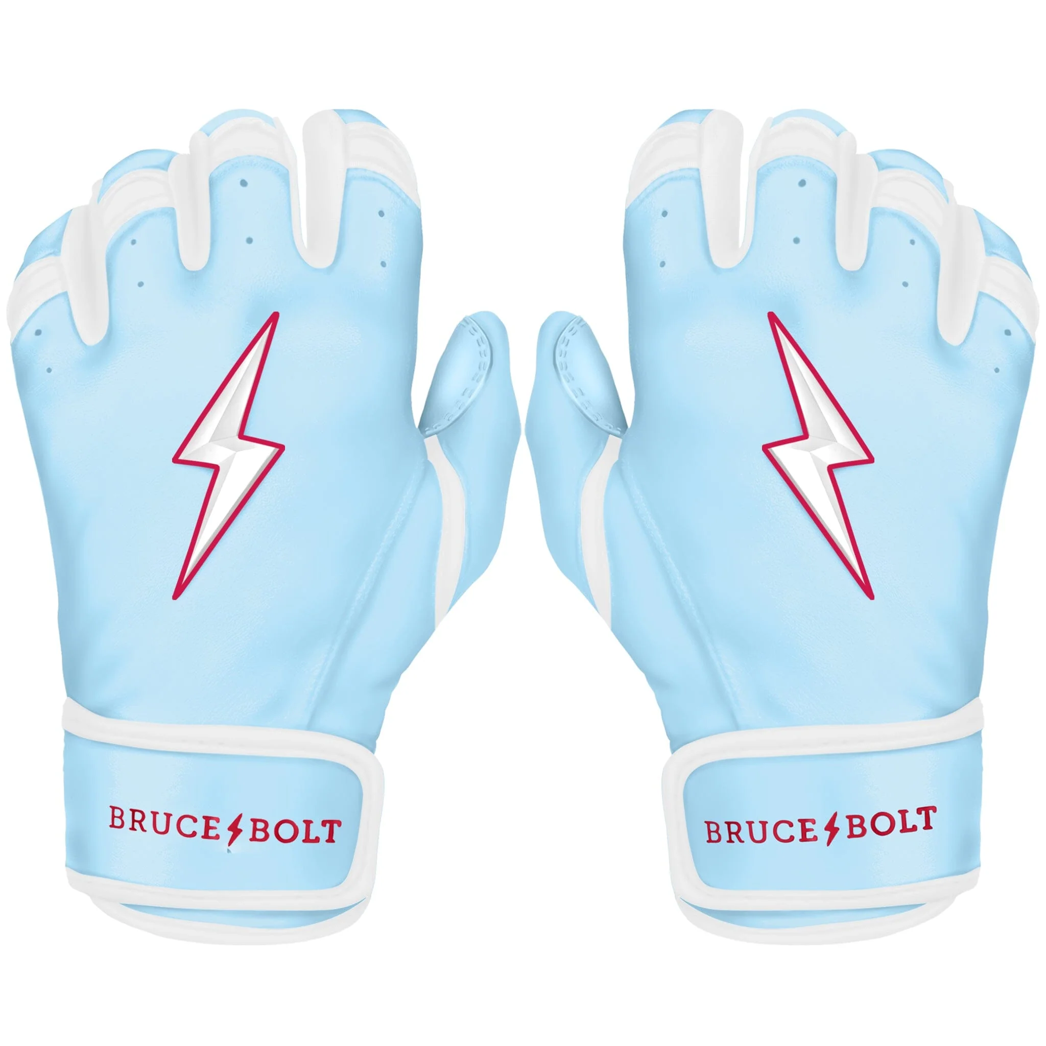 PREMIUM PRO HAPP Series Short Cuff Batting Gloves | BABY BLUE