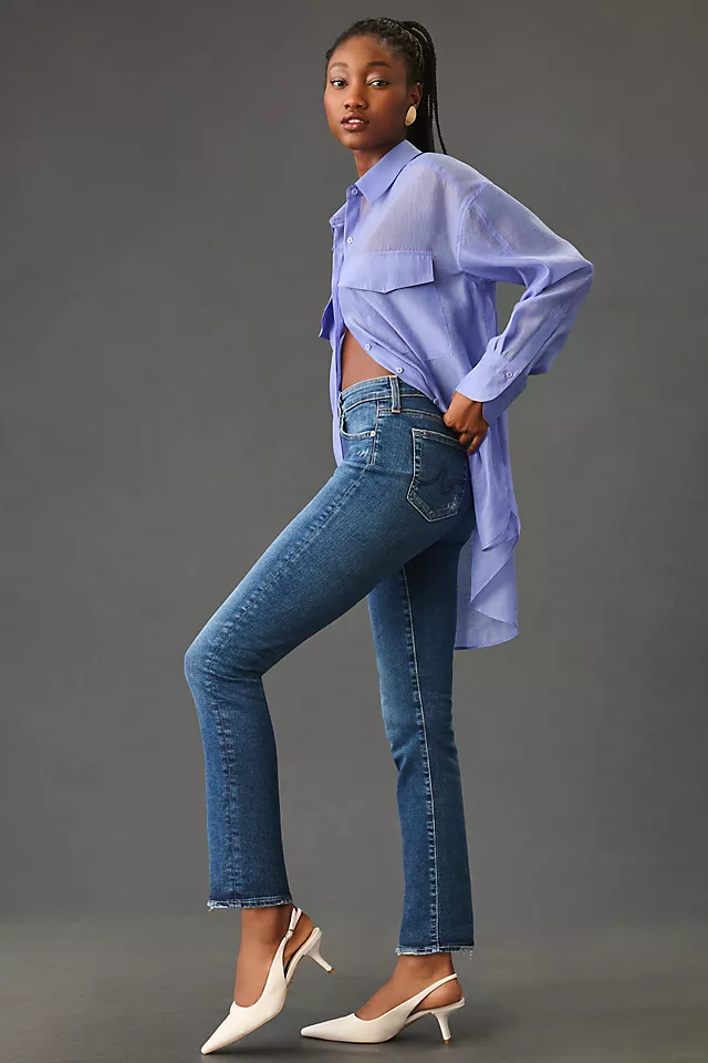 AG Mari Crop High-Rise Slim Straight Jeans 12 YEARS RURAL