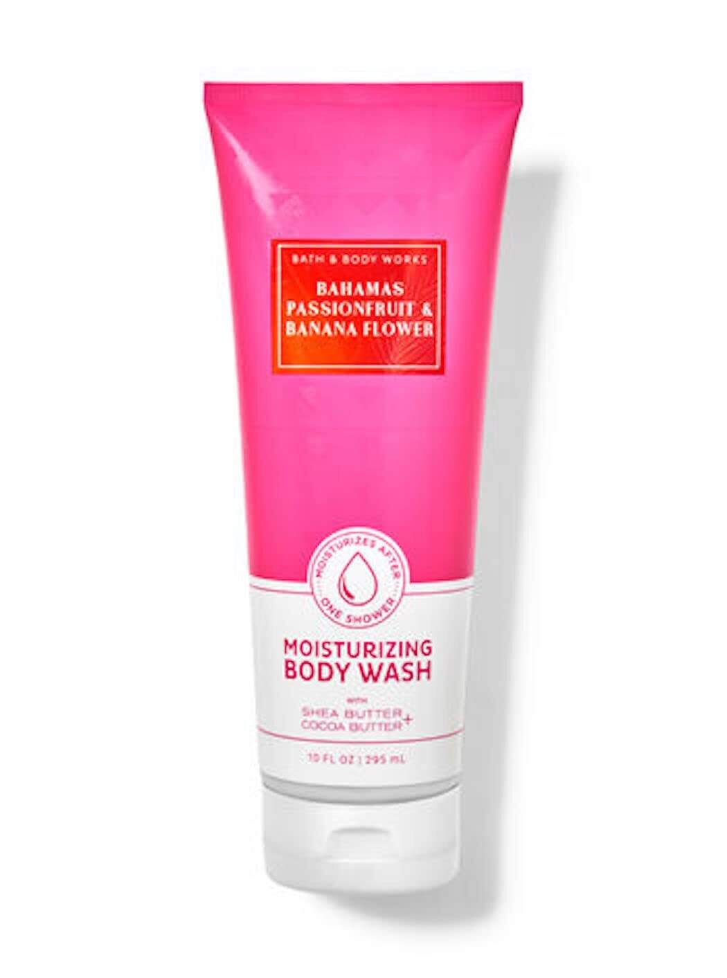 Bath and Body Works Bahamas Passionfruit & Banana Flower Moisturizing Body Wash 10 oz (Bahamas Passionfruit & Banana Flower)