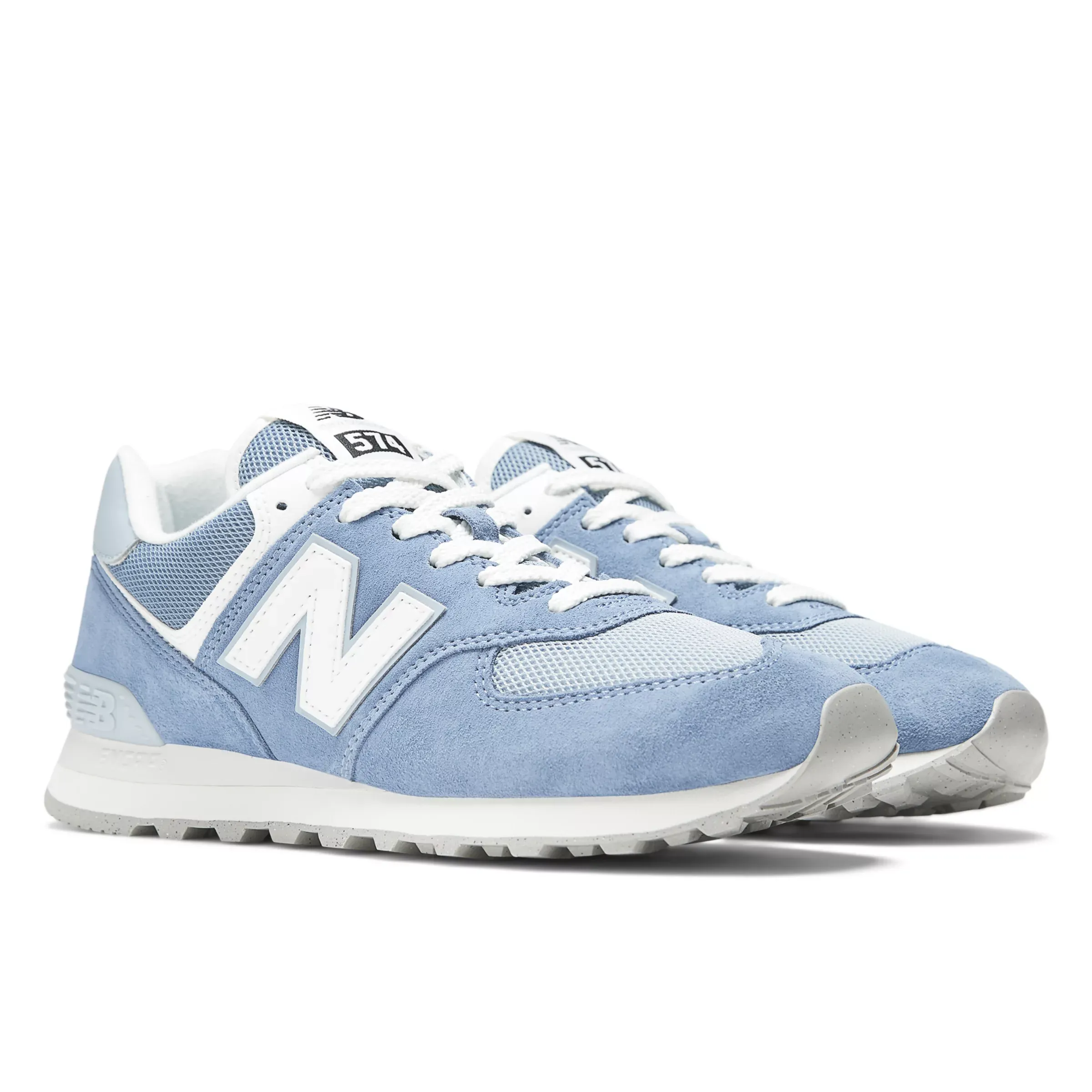 574 - Blue with White