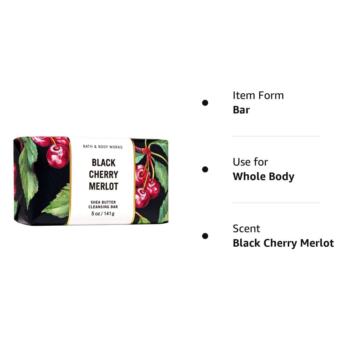 Bath & Body Works Shea Butter Cleansing Bar (Black Cherry Merlot)