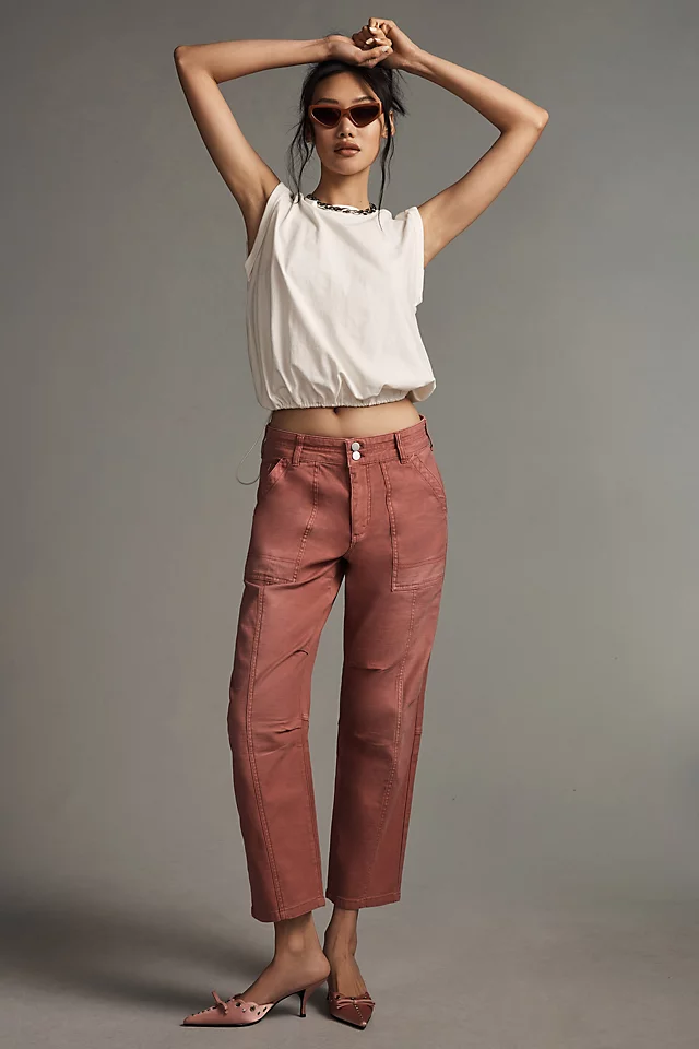 Pilcro The Wanderer Crop Pants PINK
