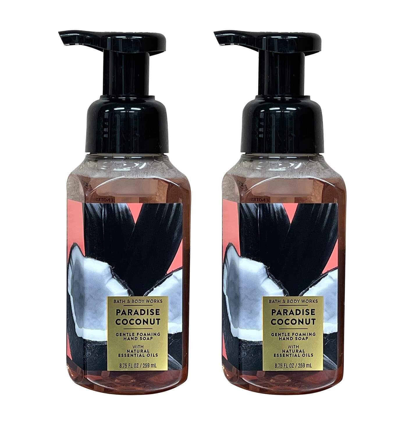 Bath & Body Works Bath and Body Works Paradise Coconut Gentle Foaming Hand Soap 8.75 Ounce 2-Pack (Paradise Coconut) 17.5 Ounce