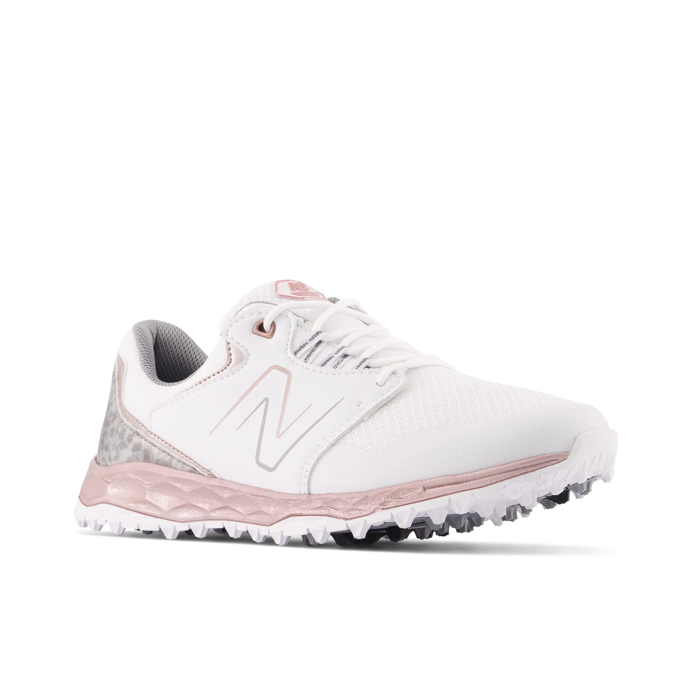 Fresh Foam LinksSL v2 Golf Shoes - White with Pink