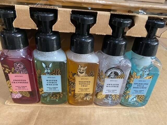 Bath and Body Works Foaming Hand Soaps - Set of 5 Gentle Foaming Soaps (Chilly Day Essentials)