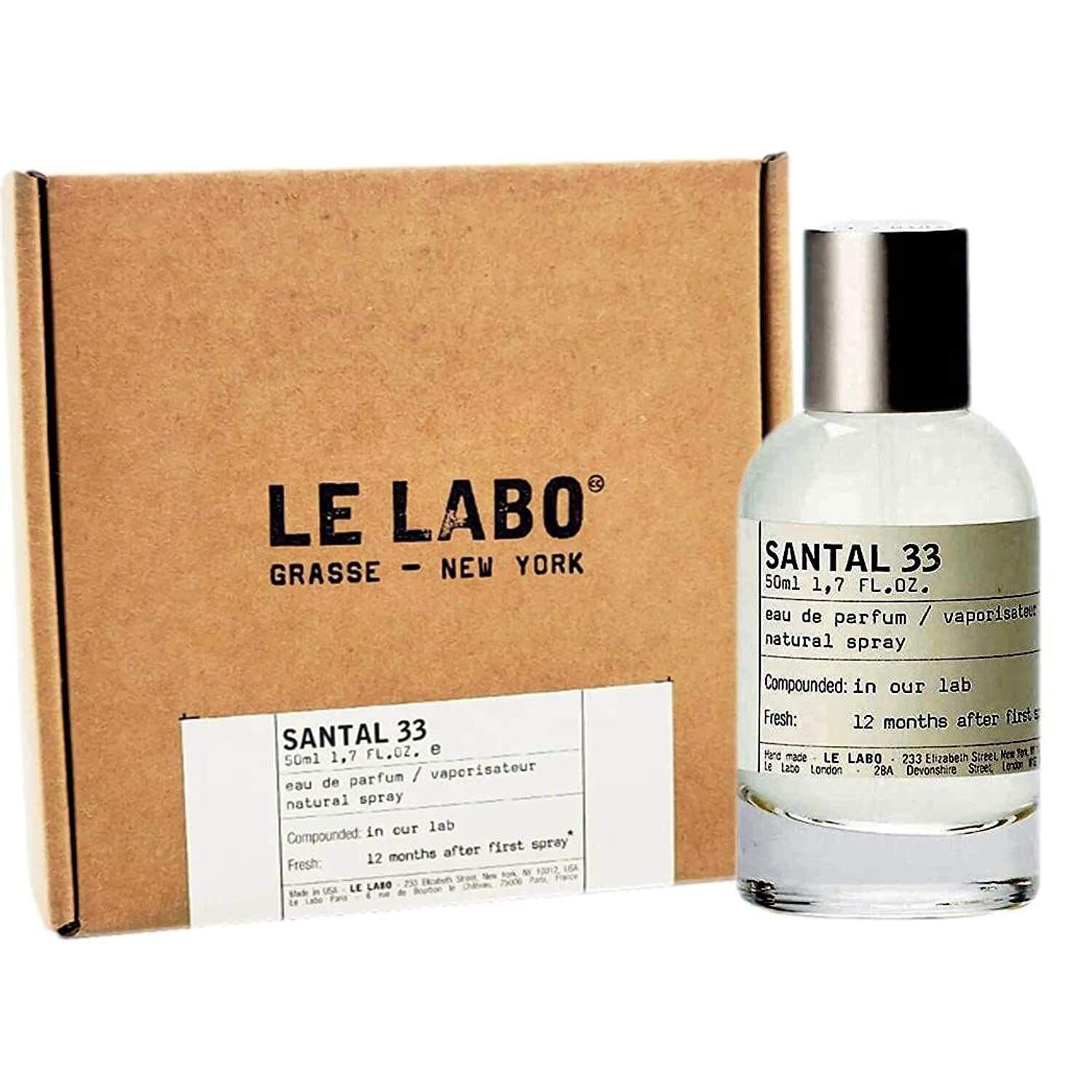 Le Labo Santal 33 for Unisex Eau de Parfum Spray, 3.4 Ounce