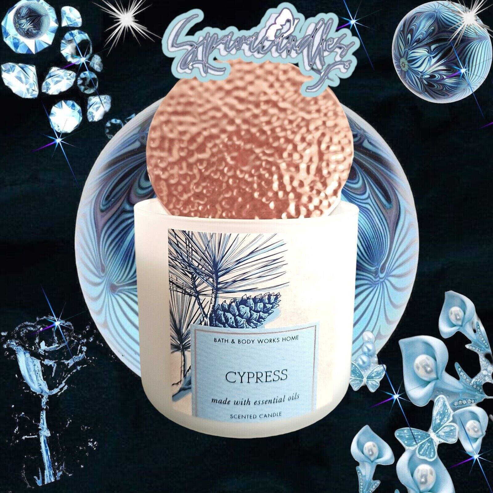 Rare CYPRESS Large 3-Wick Candle US Seller