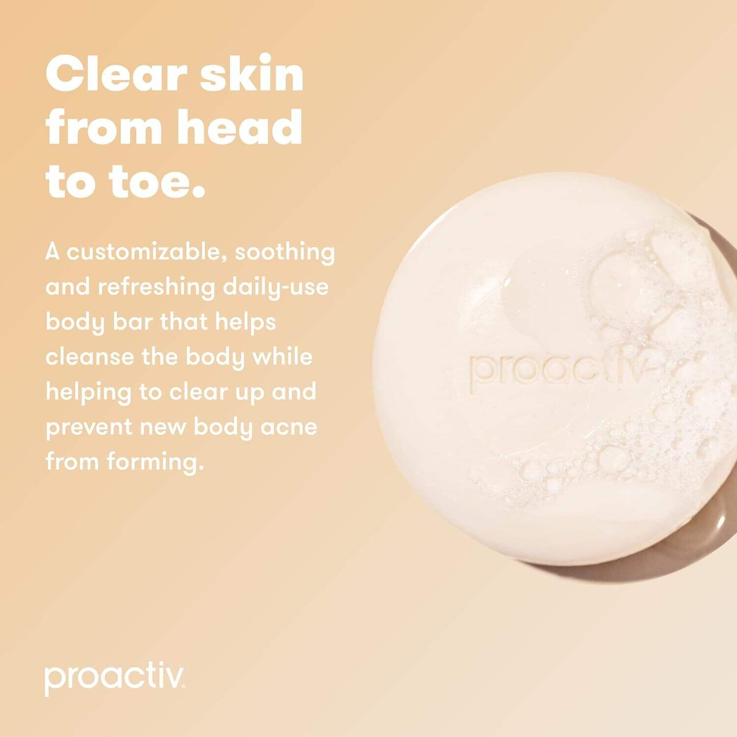 Proactiv Acne Body Bar- Salicylic Acid Cleanser And Acne Treatment, Face and Body Wash Acne Soap Bar- 4.5oz