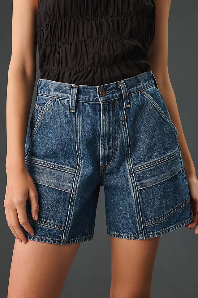 AGOLDE Cooper Cargo Shorts DENIM MEDIUM BLUE