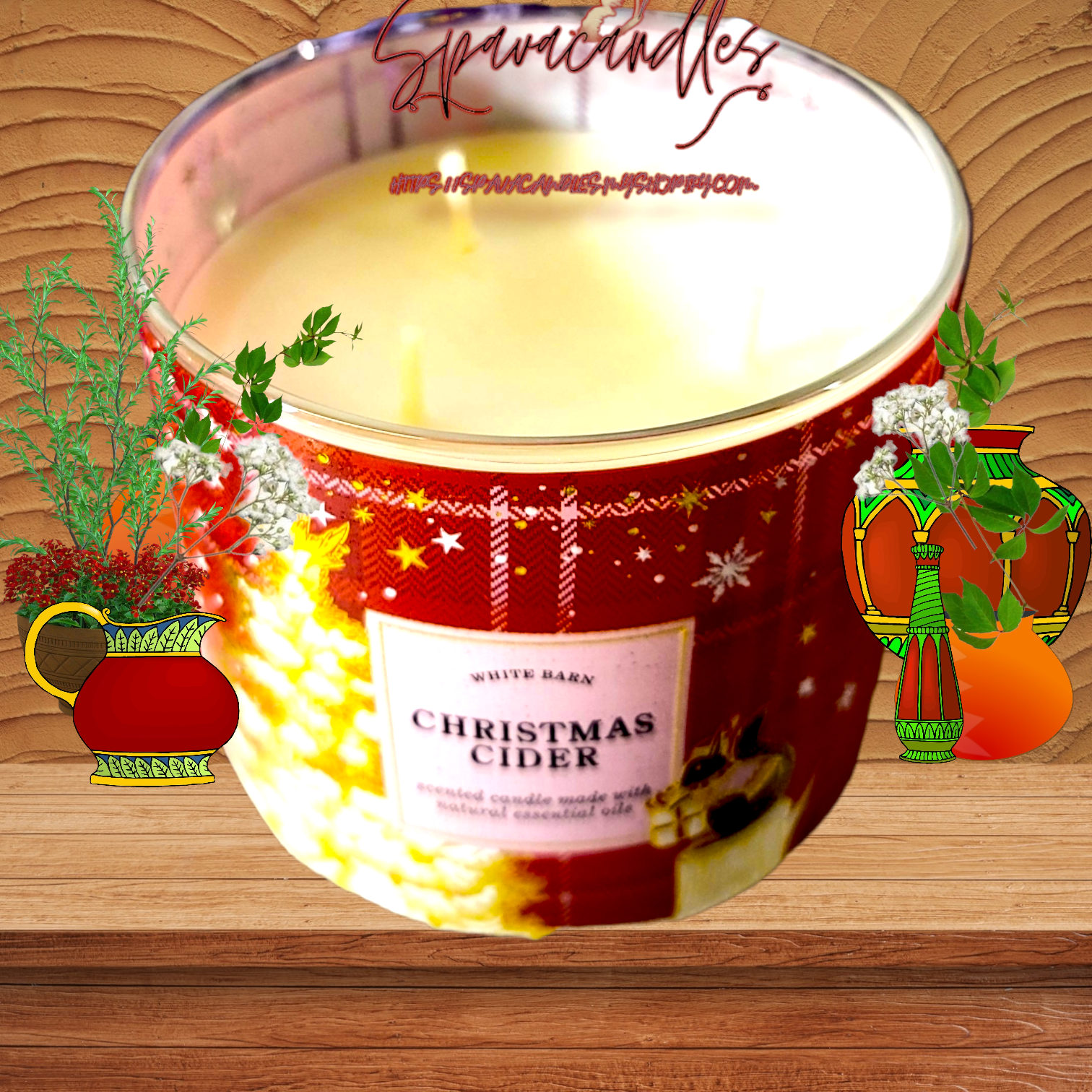 New Christmas Cider 3 Wick Candle 2023