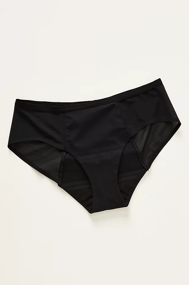 Proof Period & Leakproof Mesh Hipster Briefs: Heavy Absorbency BLACK
