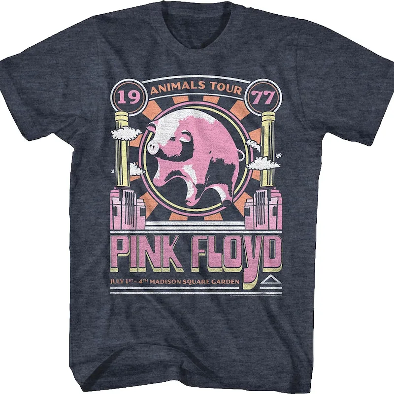 Animals Tour 1977 Poster Pink Floyd T-Shirt