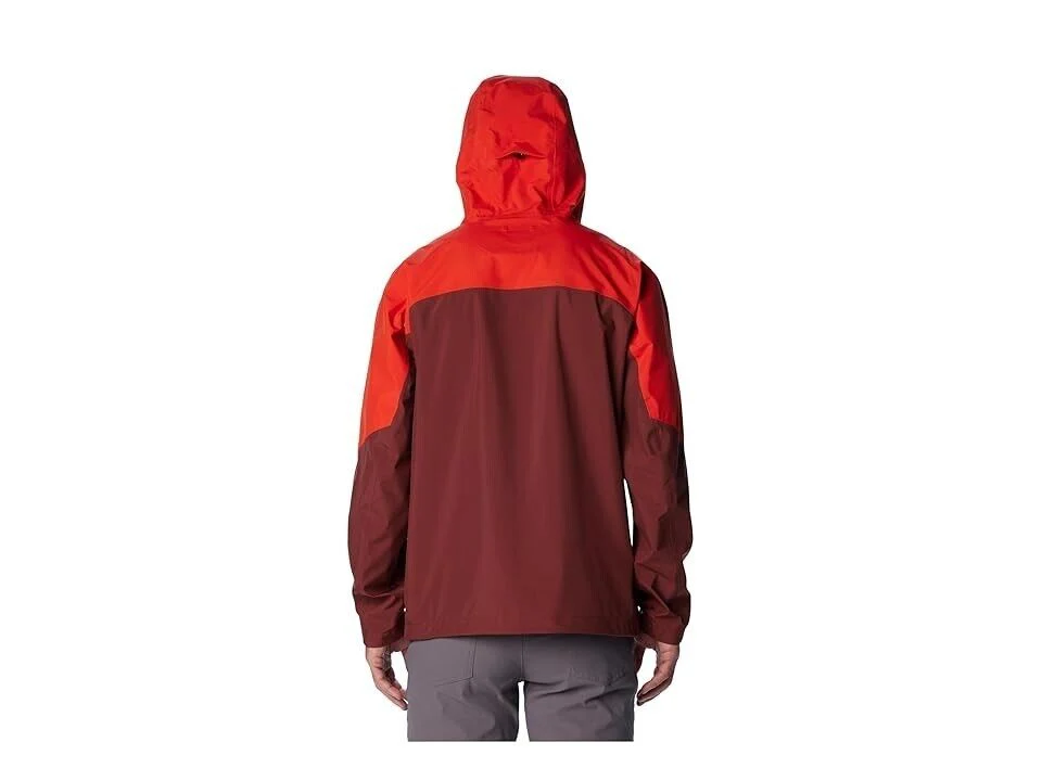 Columbia Wahkeena Falls 3L Shell Jacket Men 2XL Red Spicy Full Zip Hooded JDM233