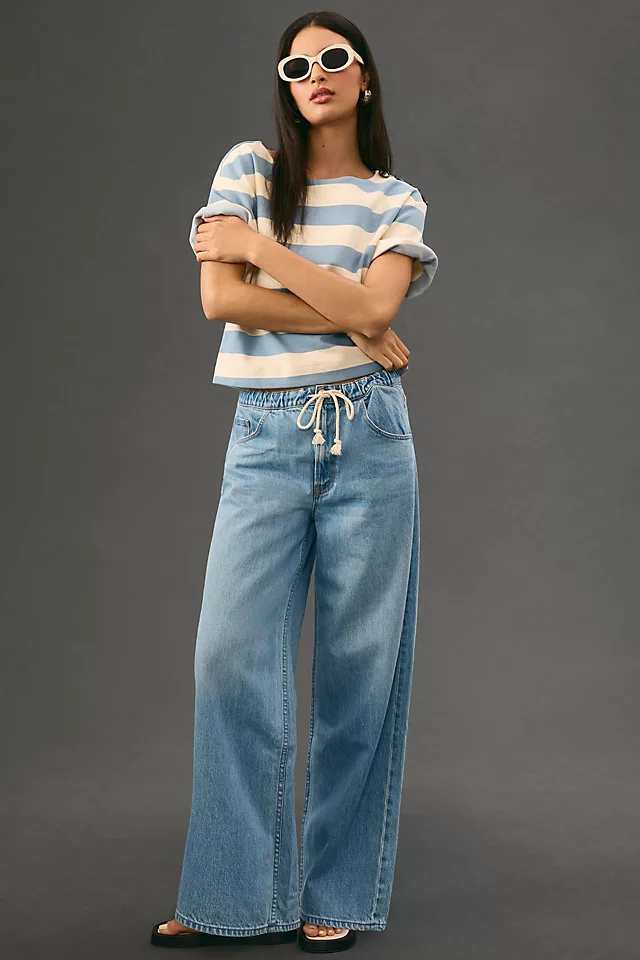 MOTHER SNACKS! The Drawn Fun Dip Nerdy Wide-Leg Baggy Jeans NOTHING ELSE LIKE IT