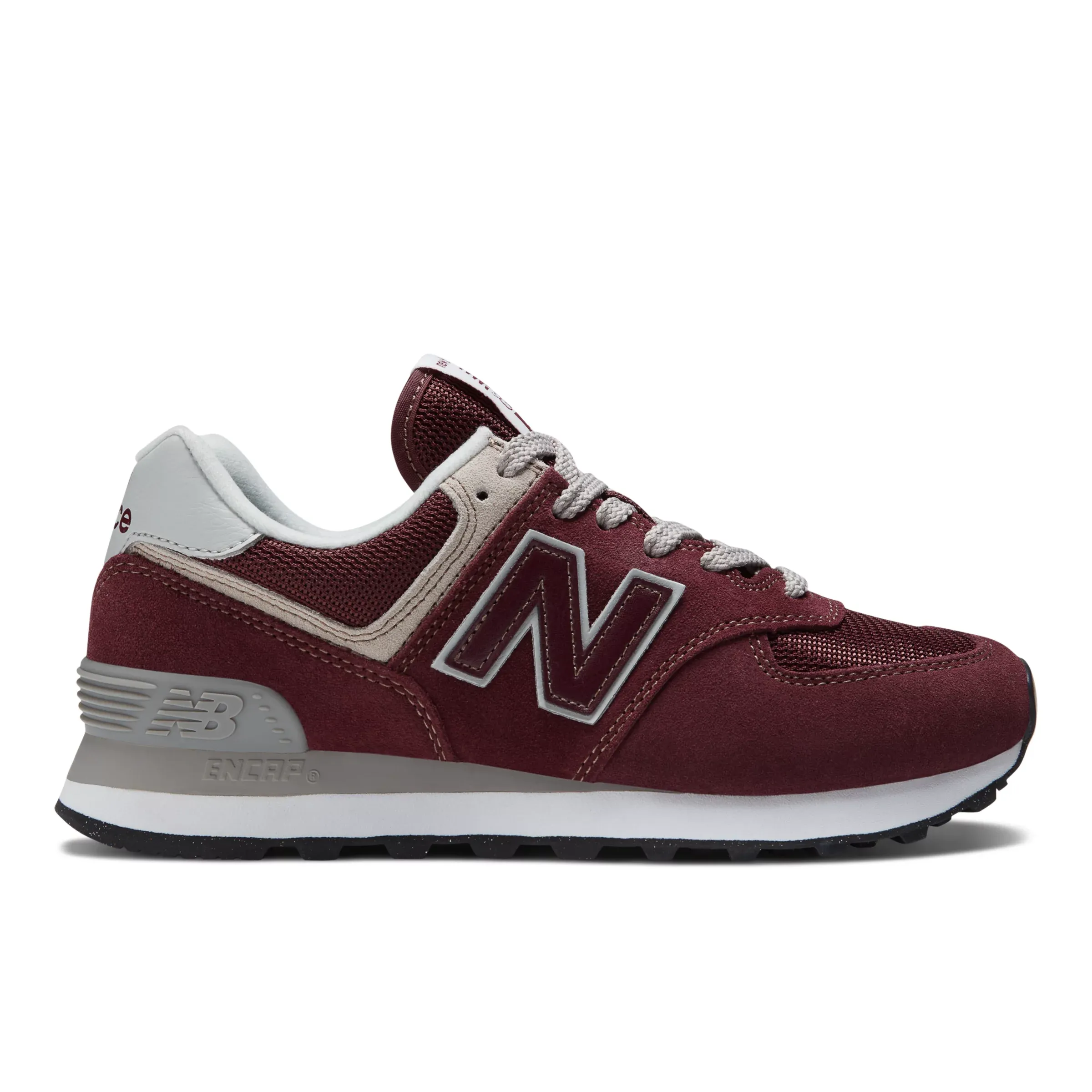 574 Core - Burgundy with White