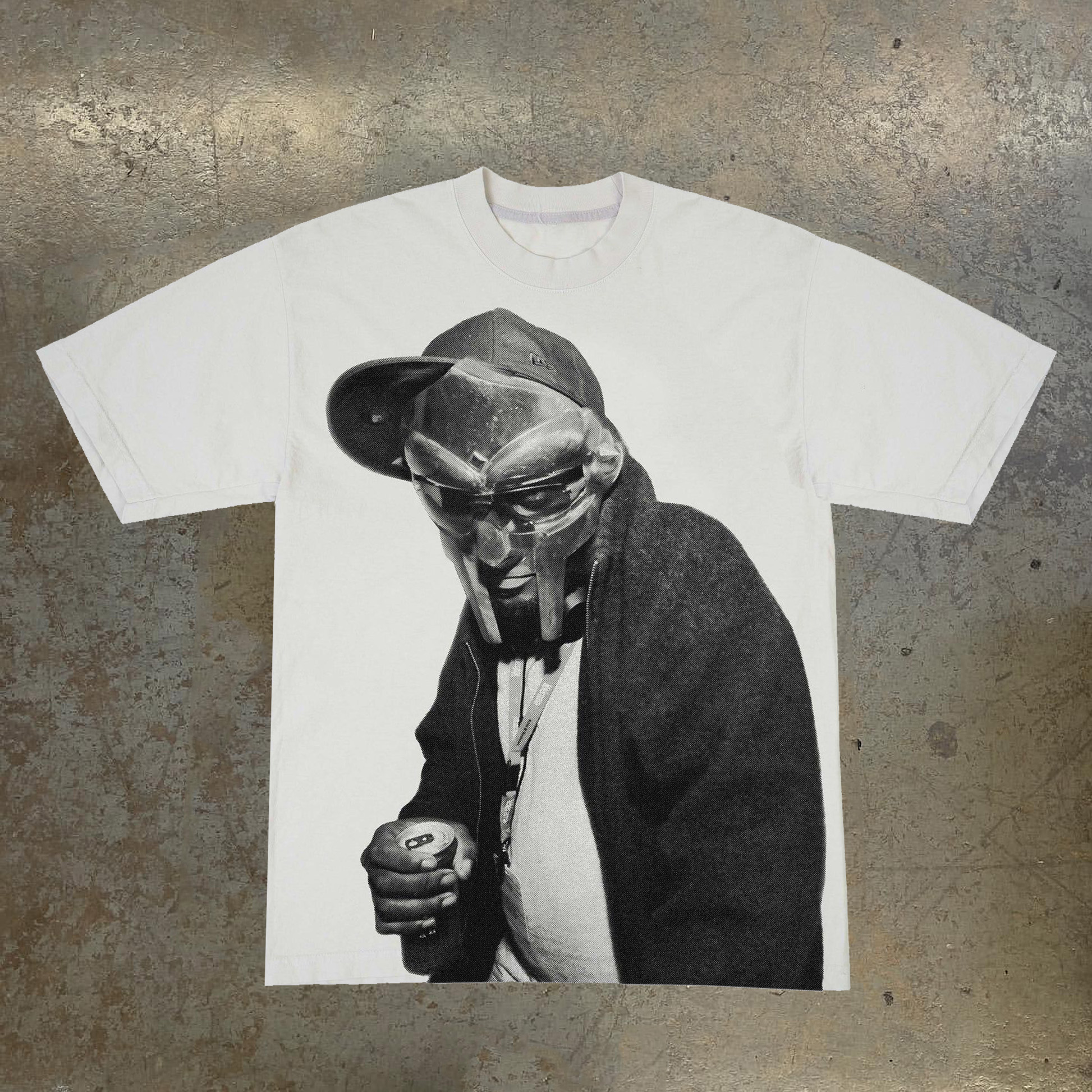 MF Doom Print Short Sleeve T-Shirt