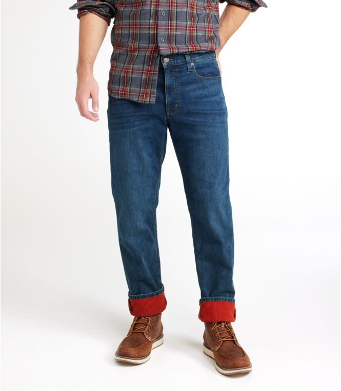 Men's BeanFlex? Jeans, Standard Athletic Fit, Fleece-Lined