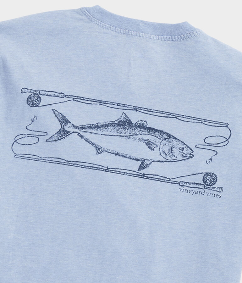 Fly Rod Logo Box Dunes Tee