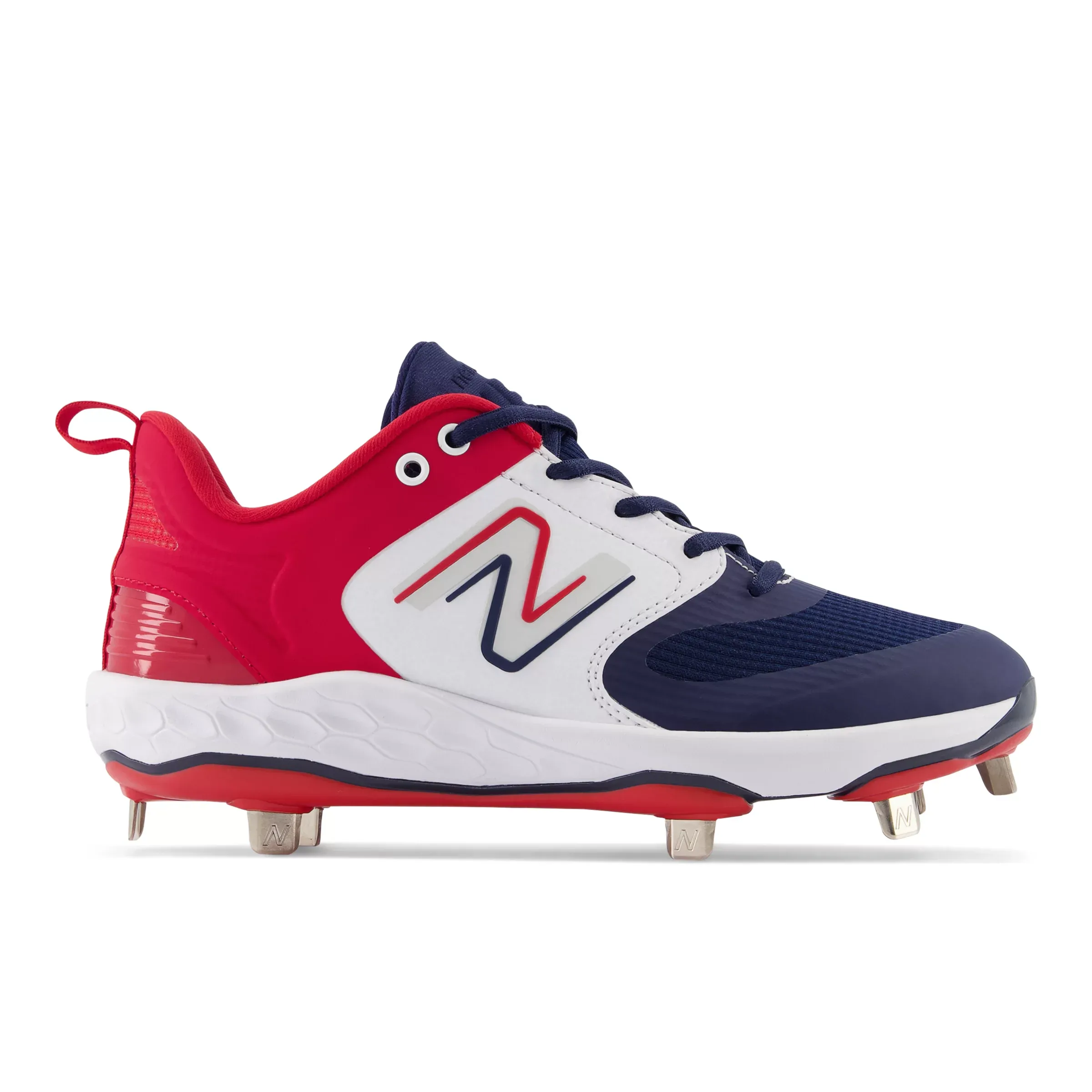 Fresh Foam X Velo v3 Metal - Red with White and Navy Blue