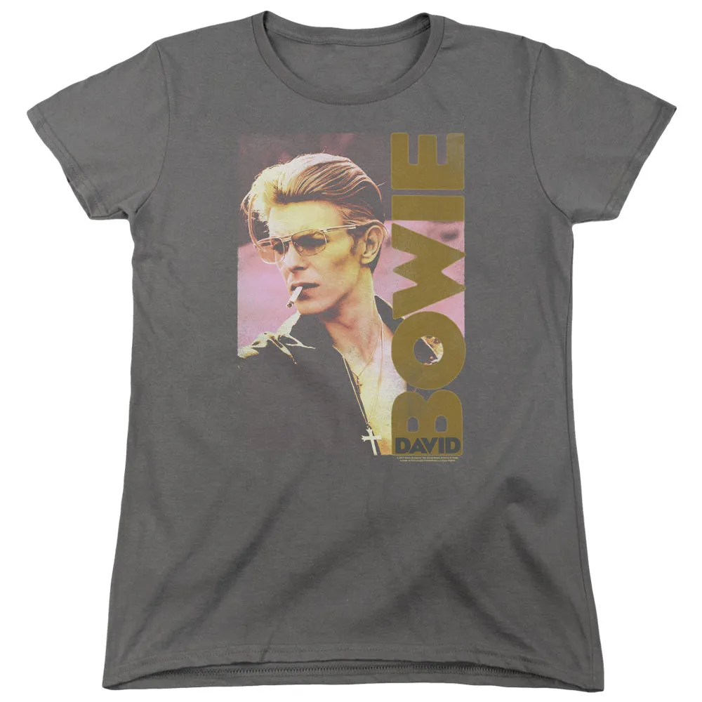 Women Exclusive DAVID BOWIE T-Shirt, Smoking
