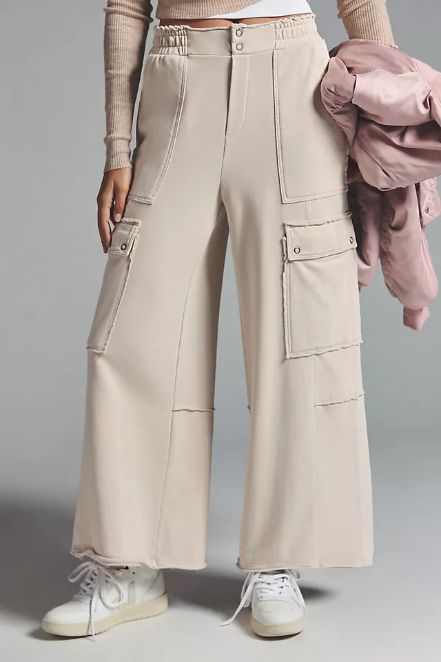Daily Practice by Anthropologie Utility Wide-Leg Pants CHAI