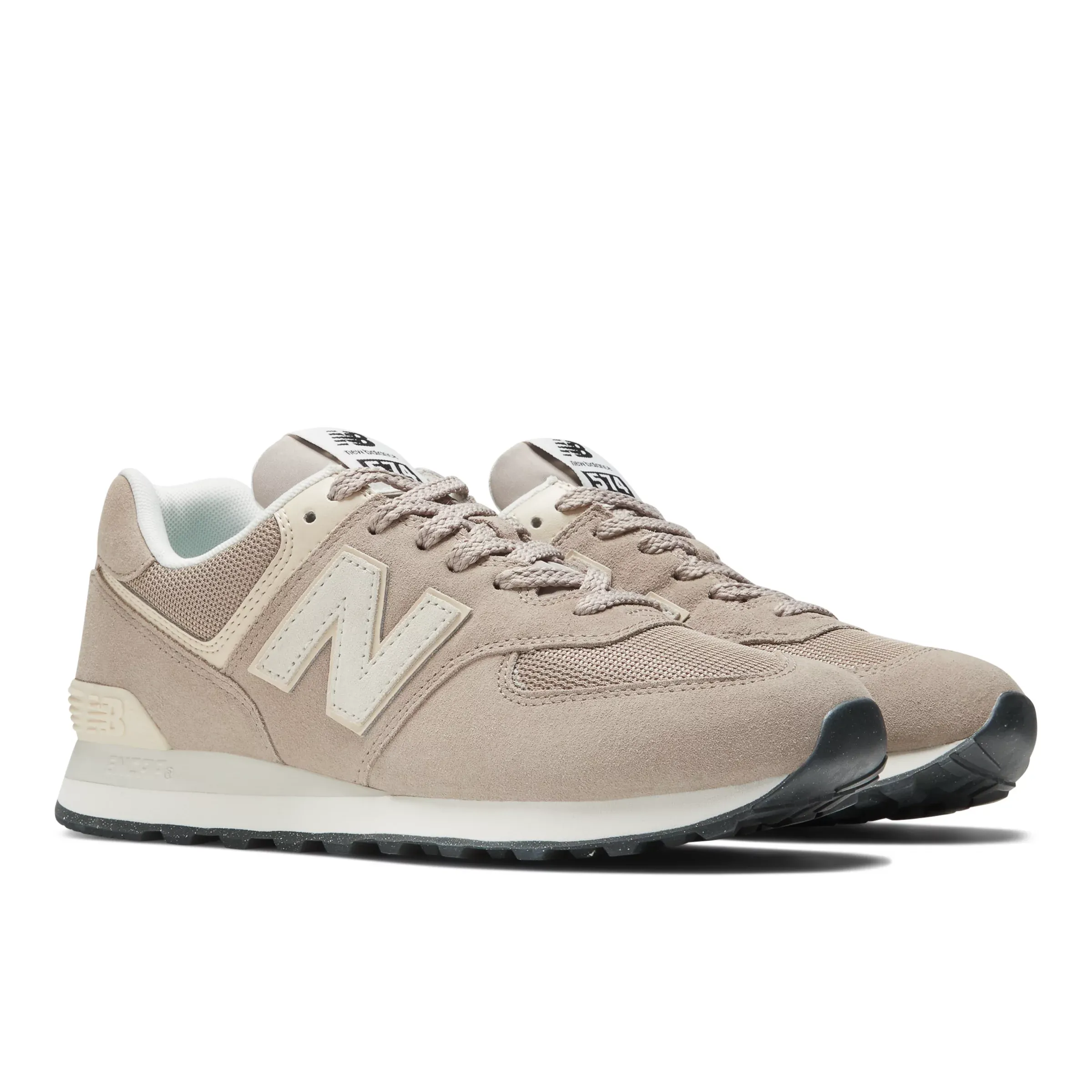 574 - Beige with Off White