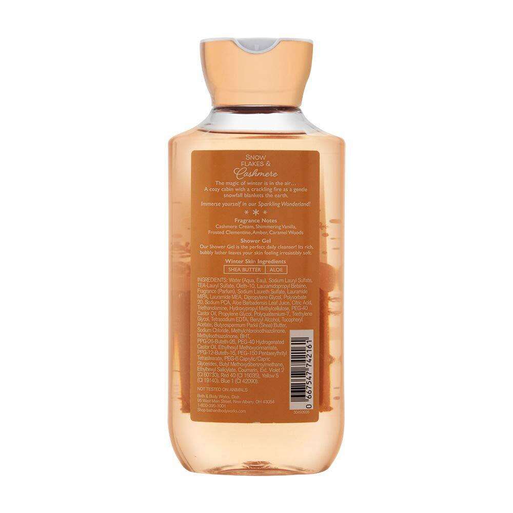Bath & Body Works Snow Flakes & Cashmere Shower Gel, 10 Ounce
