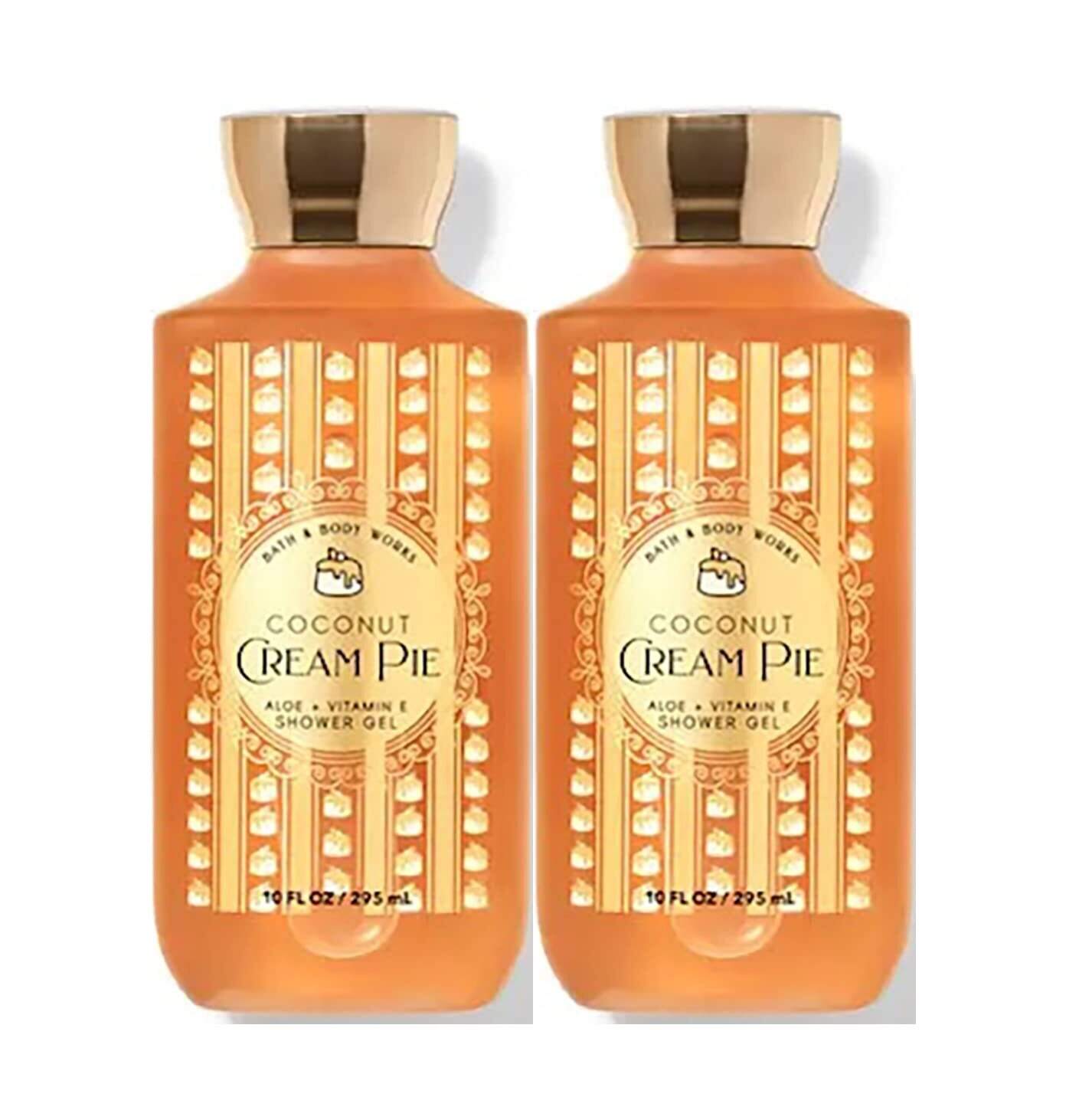 Bath and Body Works Coconut Cream Pie Shower Gel Gift Sets 10 Oz 2 Pack (Coconut Cream Pie)