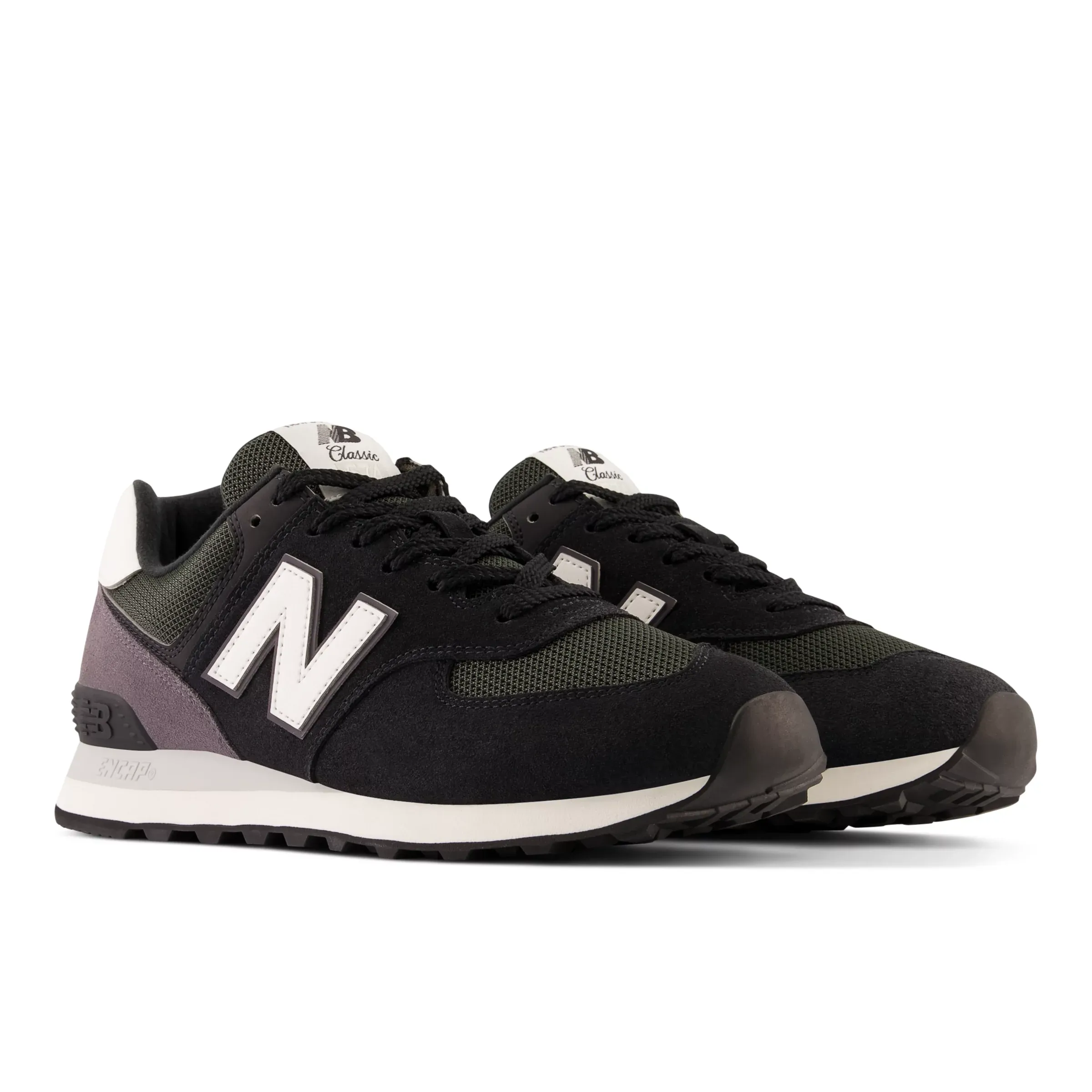 574 - Black with White