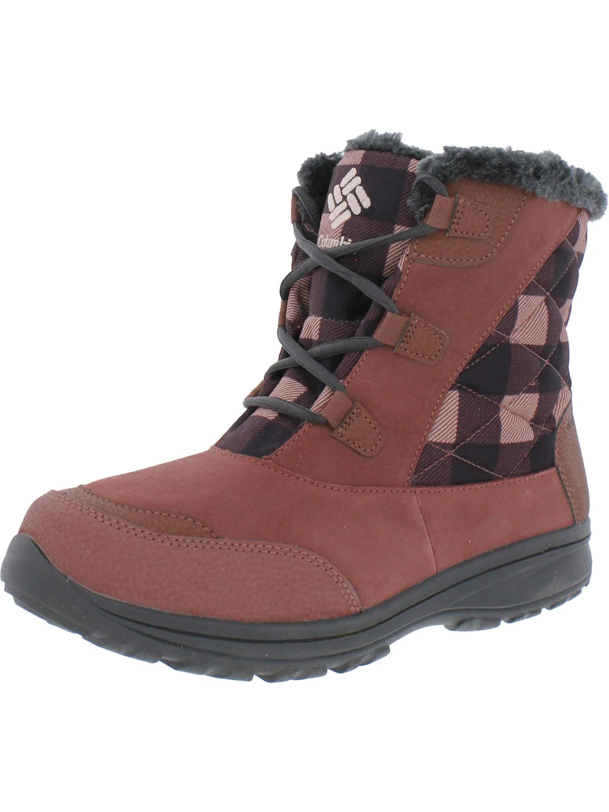 Ice Maiden Shorty Womens Leather Insulated Winter & Snow Boots