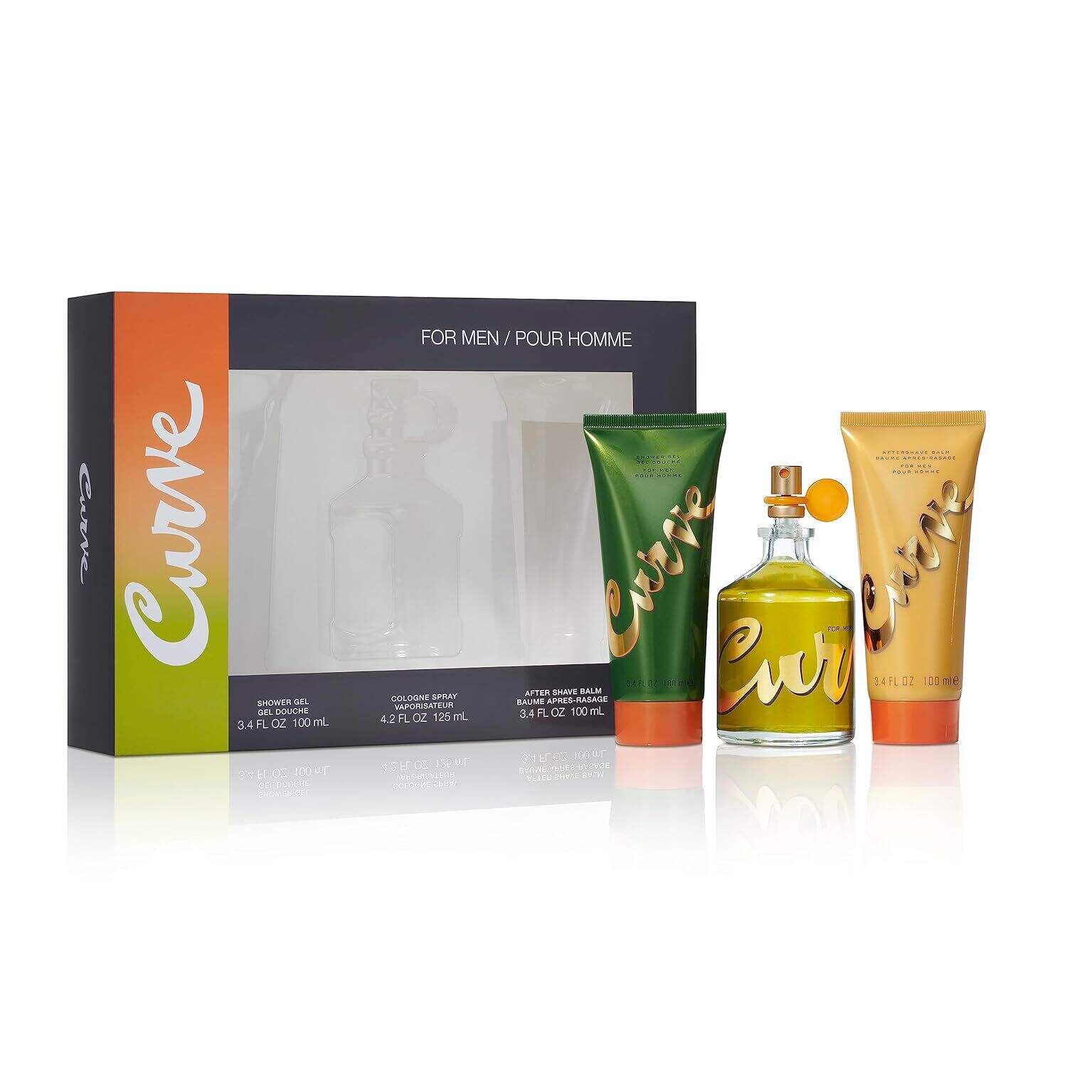 Curve Men's Cologne Fragrance Spray, Spicy Wood Magnetic Scent for Day or Night, 6.8 Fl Oz