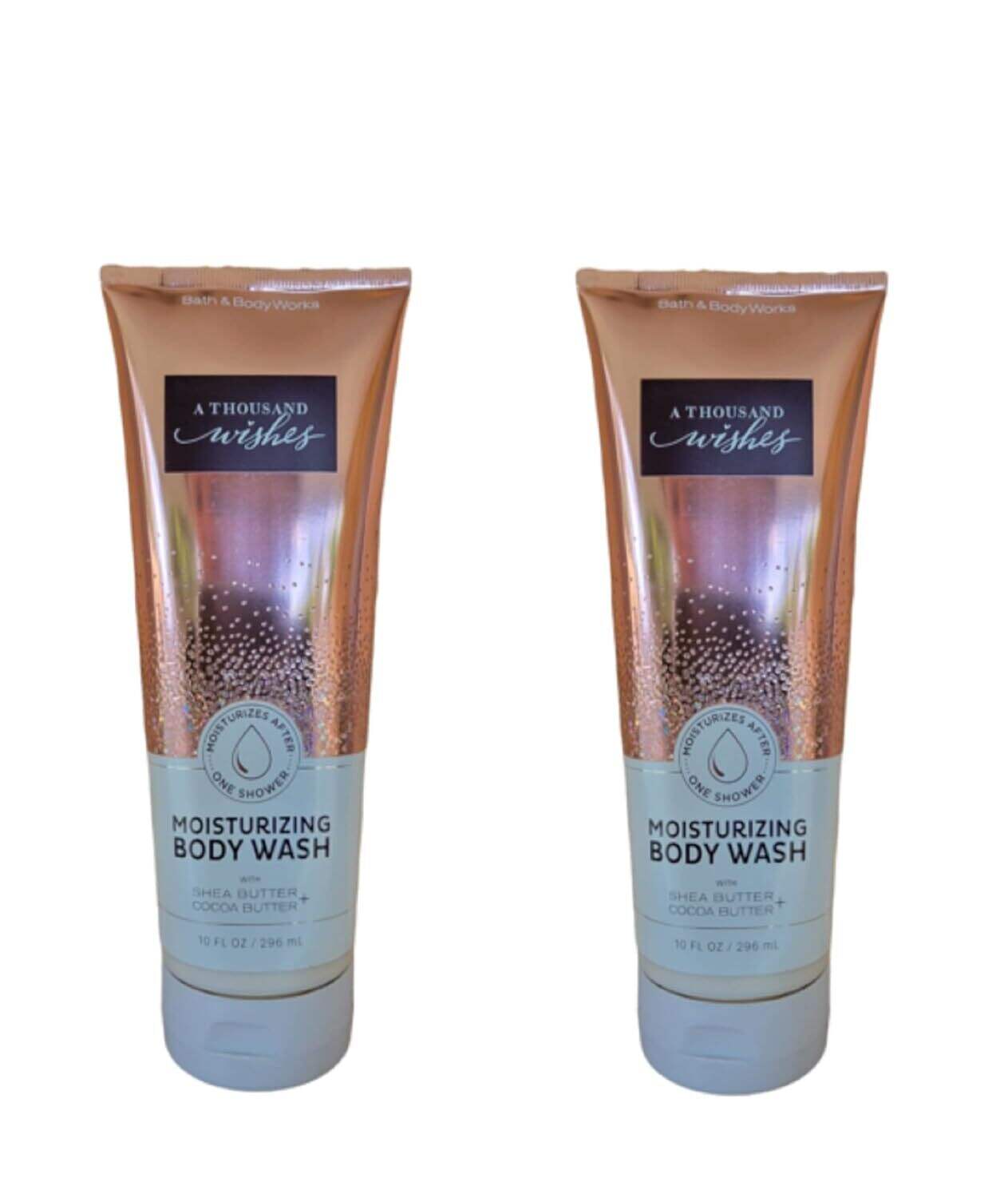 Bath and Body Works 2 Pack A Thousand Wishes Moisturizing Body Wash 10 Oz