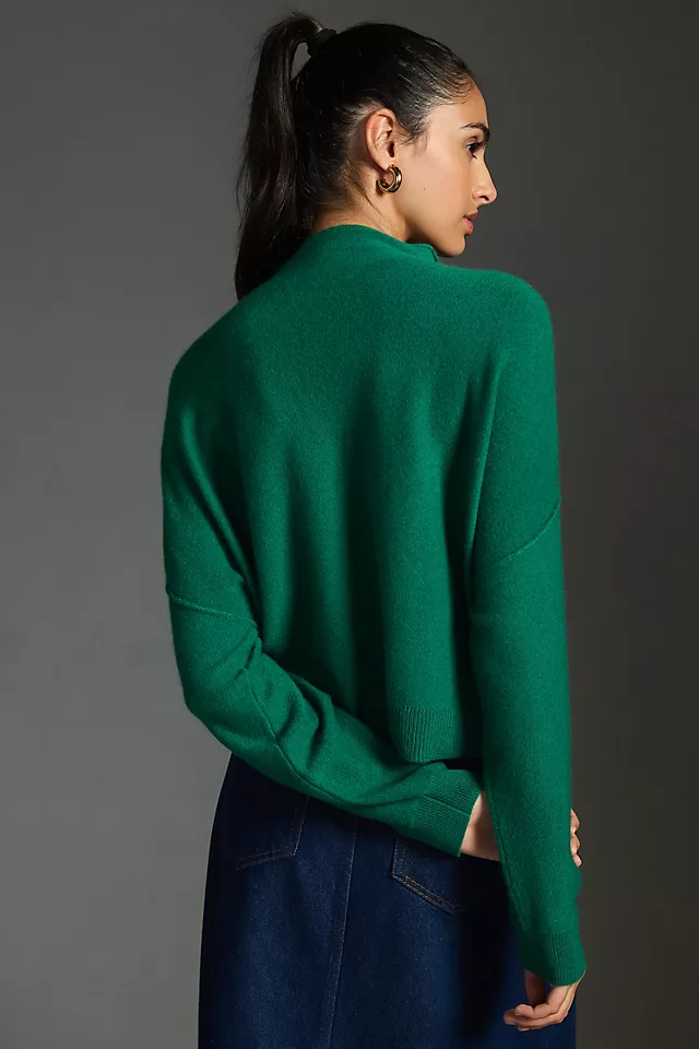 The Alani Cashmere Mock-Neck Sweater by Pilcro HOLLY
