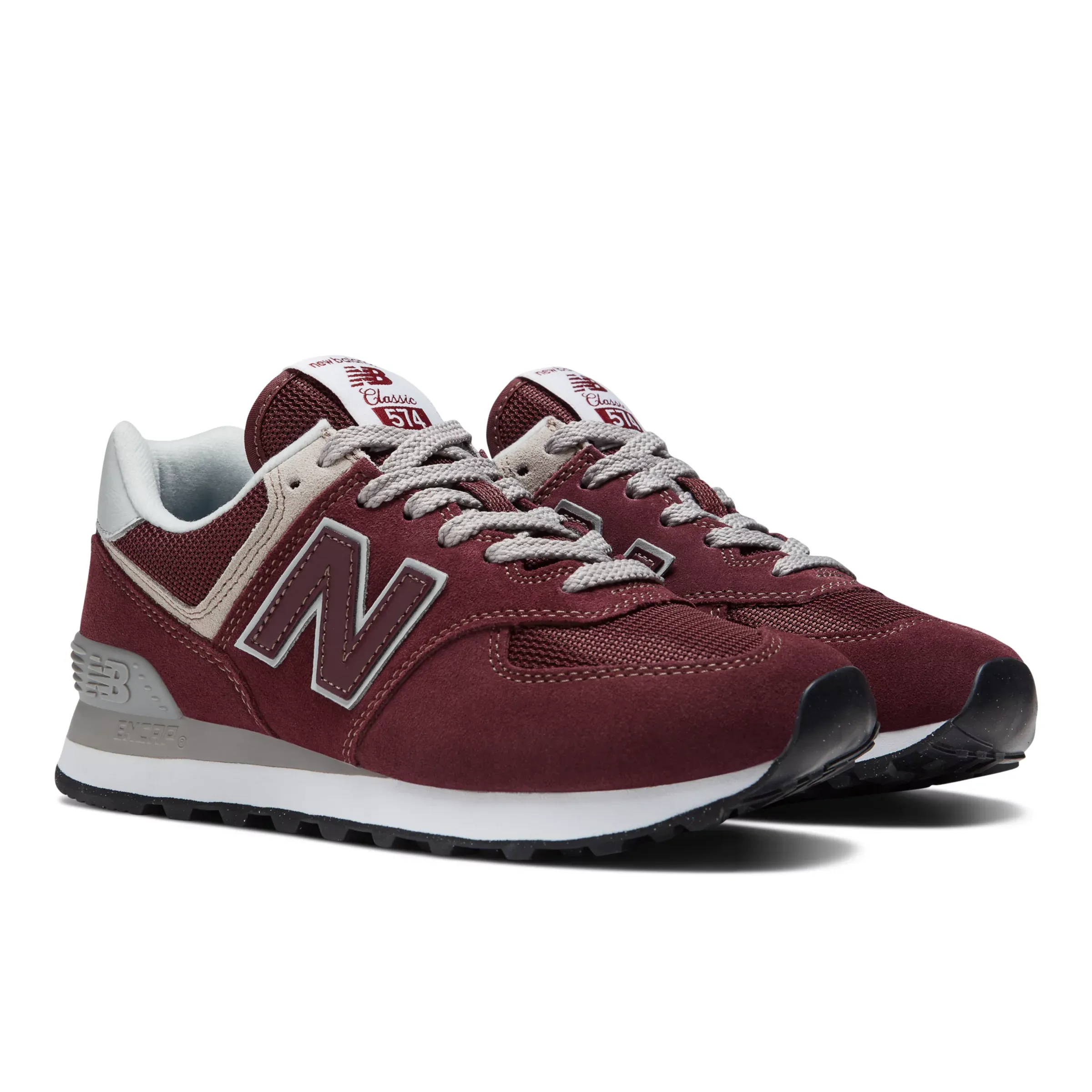 574 Core - Burgundy with White