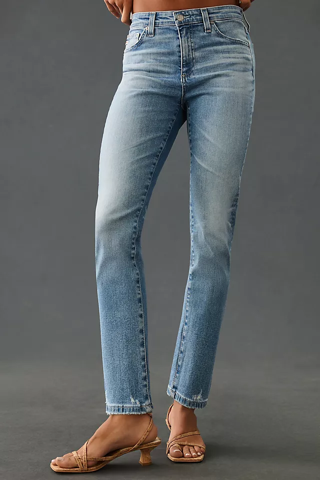 AG Mari Mid-Rise Straight Crop Jeans 20 YEARS UNDERTOW