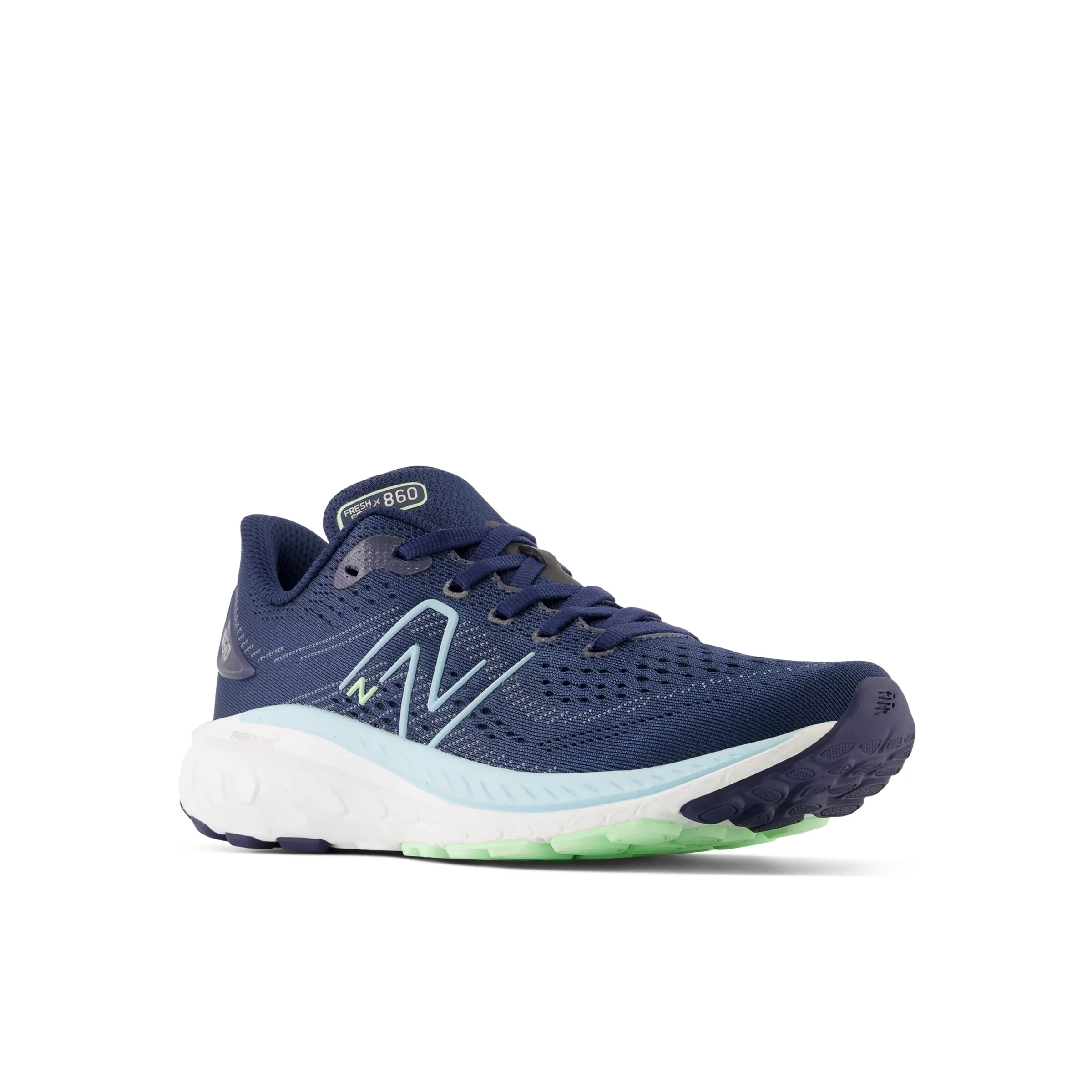 Fresh Foam X 860v13 - NB Navy with Bleach Blue and Green Aura