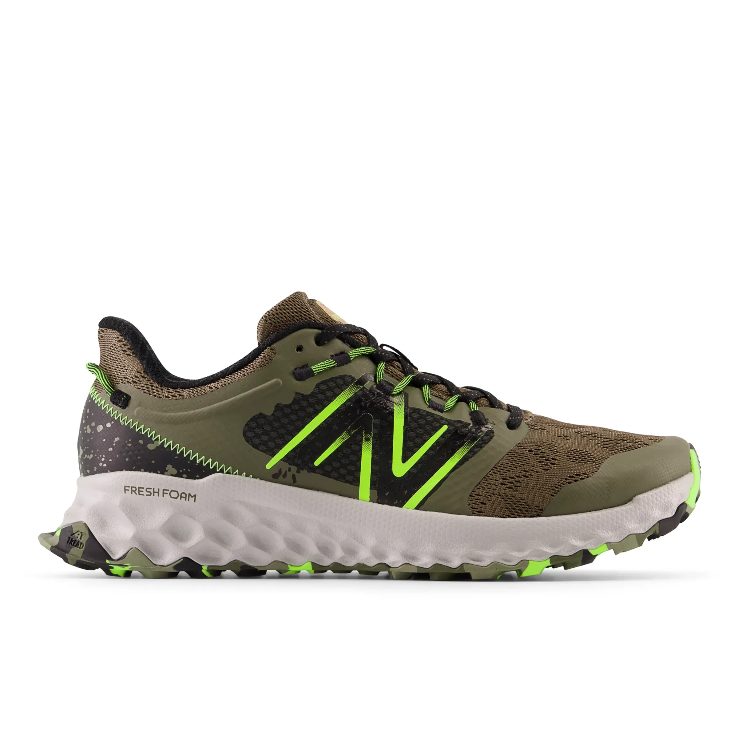Fresh Foam Garoé - Dark Camo with Black and Pixel Green