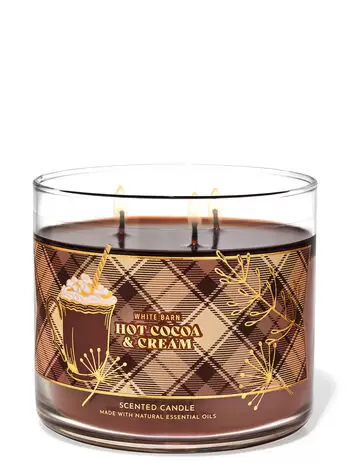 Hot Cocoa & Cream 3-Wick Candle