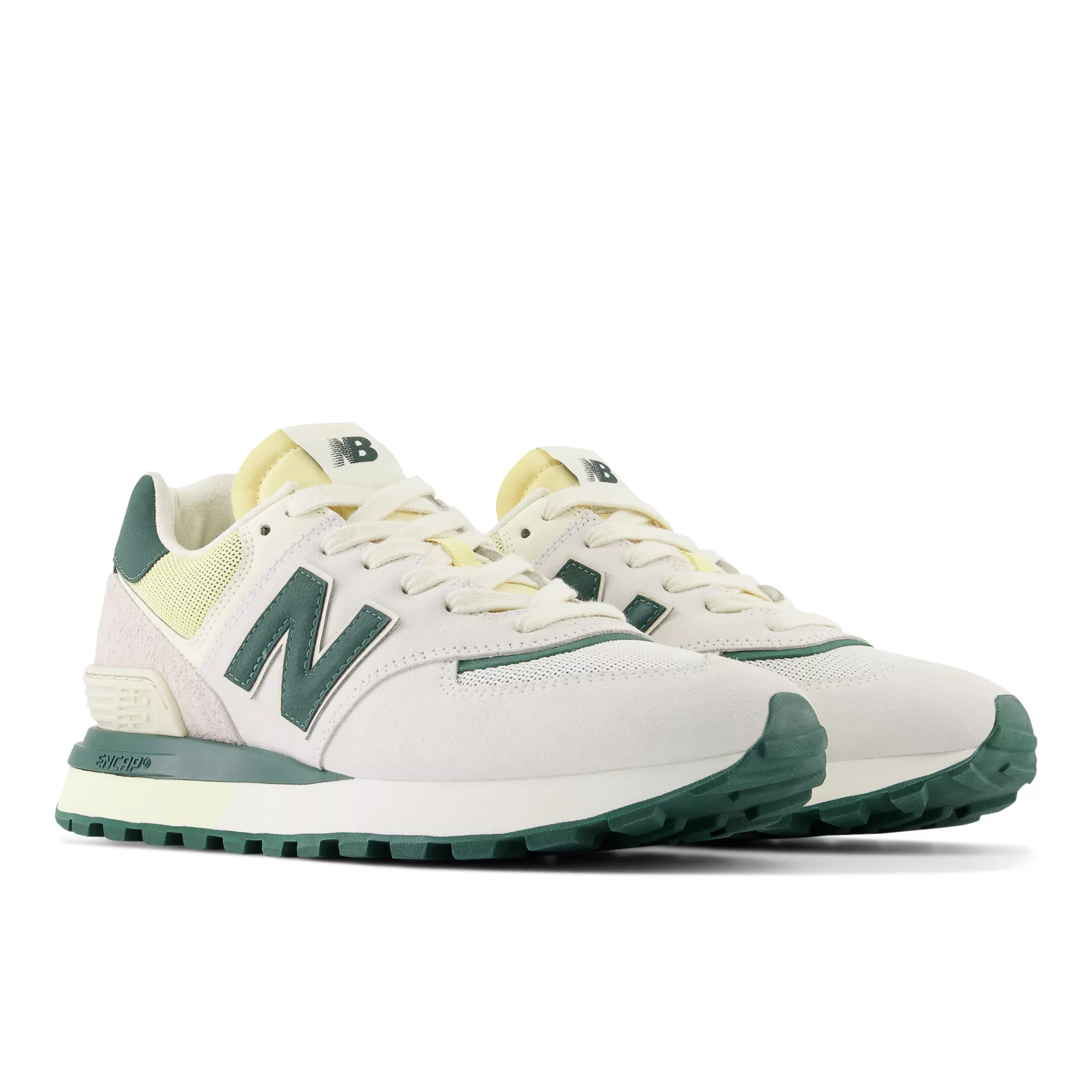 U574LG - White with Green