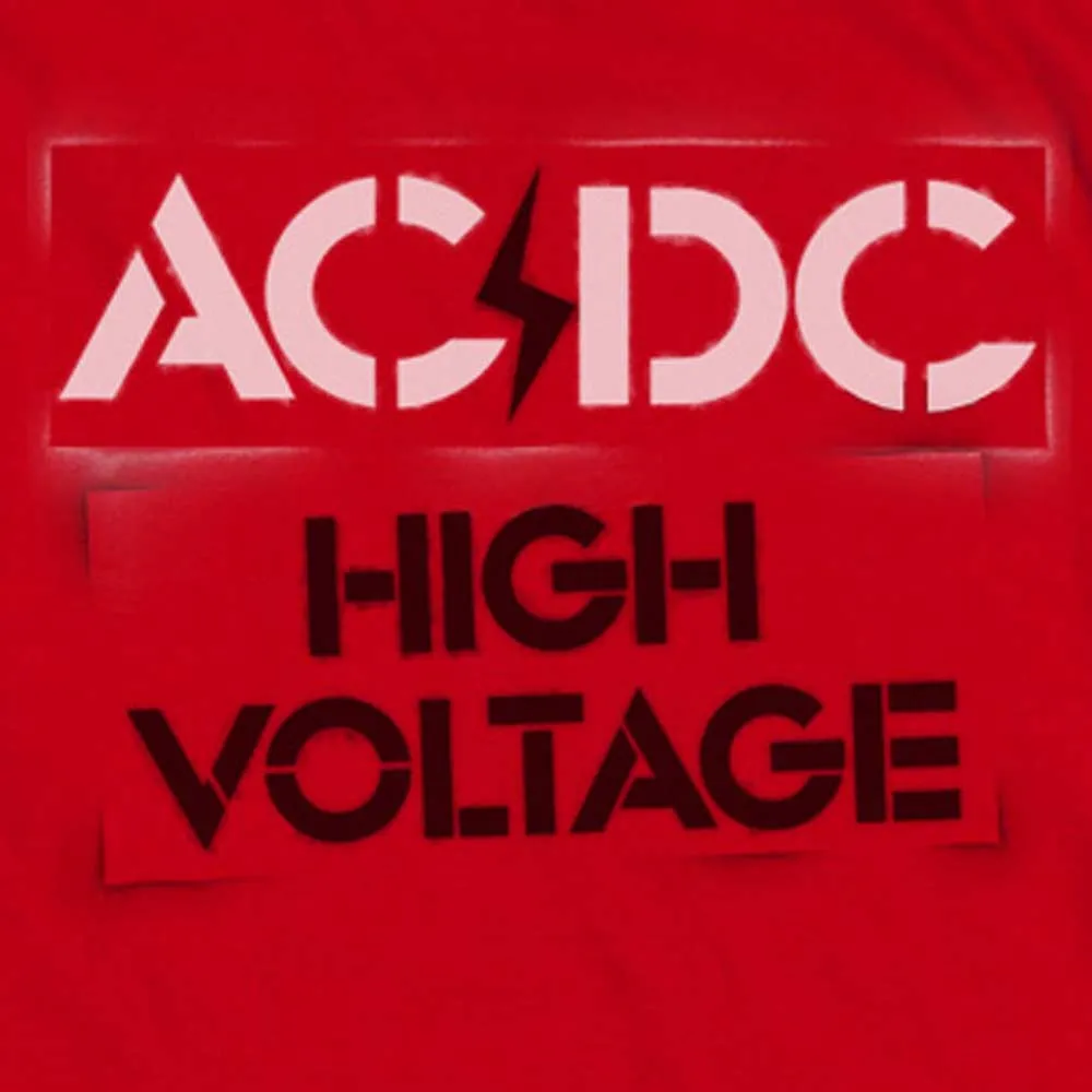 Premium AC/DC T-Shirt, Stencil High Voltage