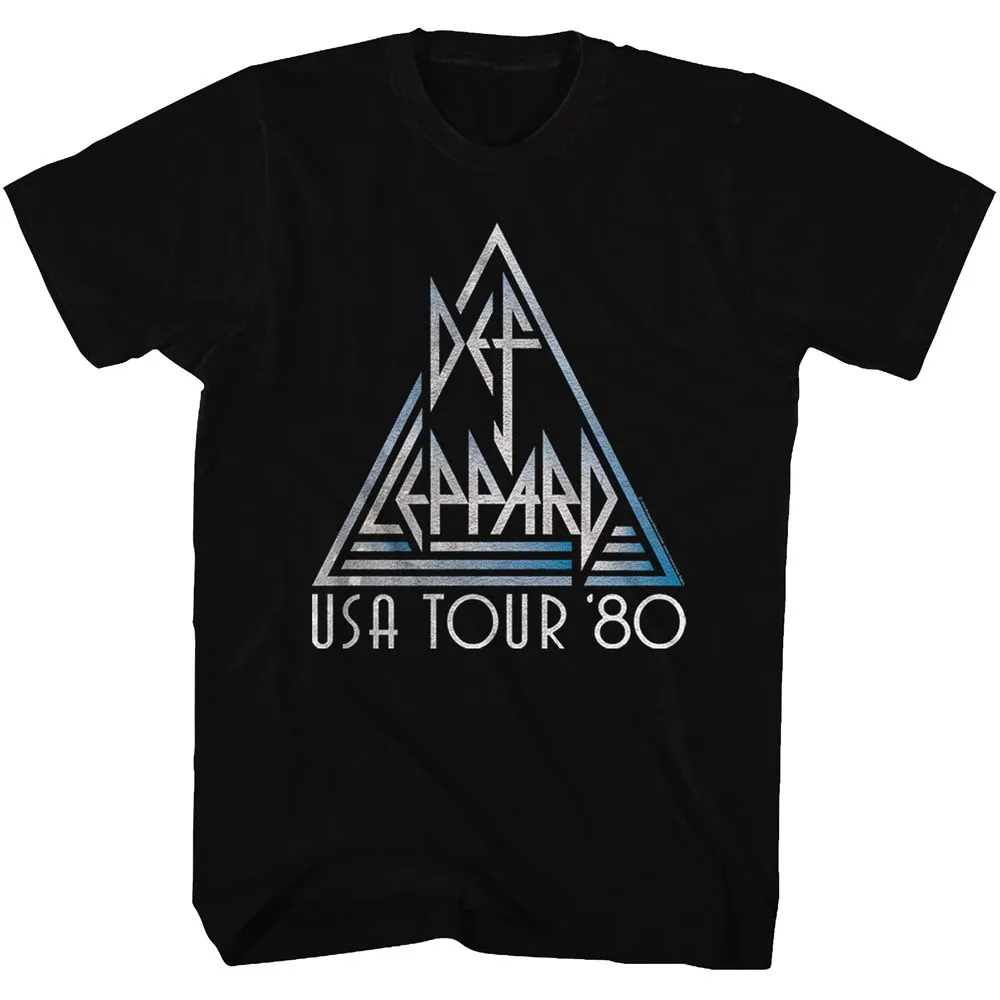 DEF LEPPARD Eye-Catching T-Shirt, USA Tour '80