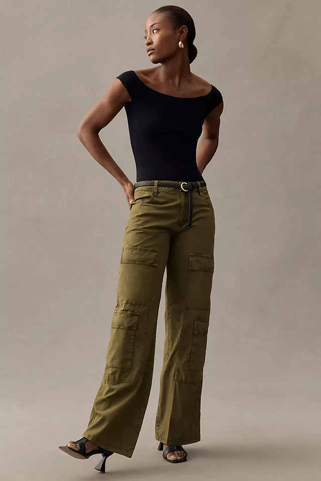 Sanctuary Low-Rise Cargo Pants MOSS