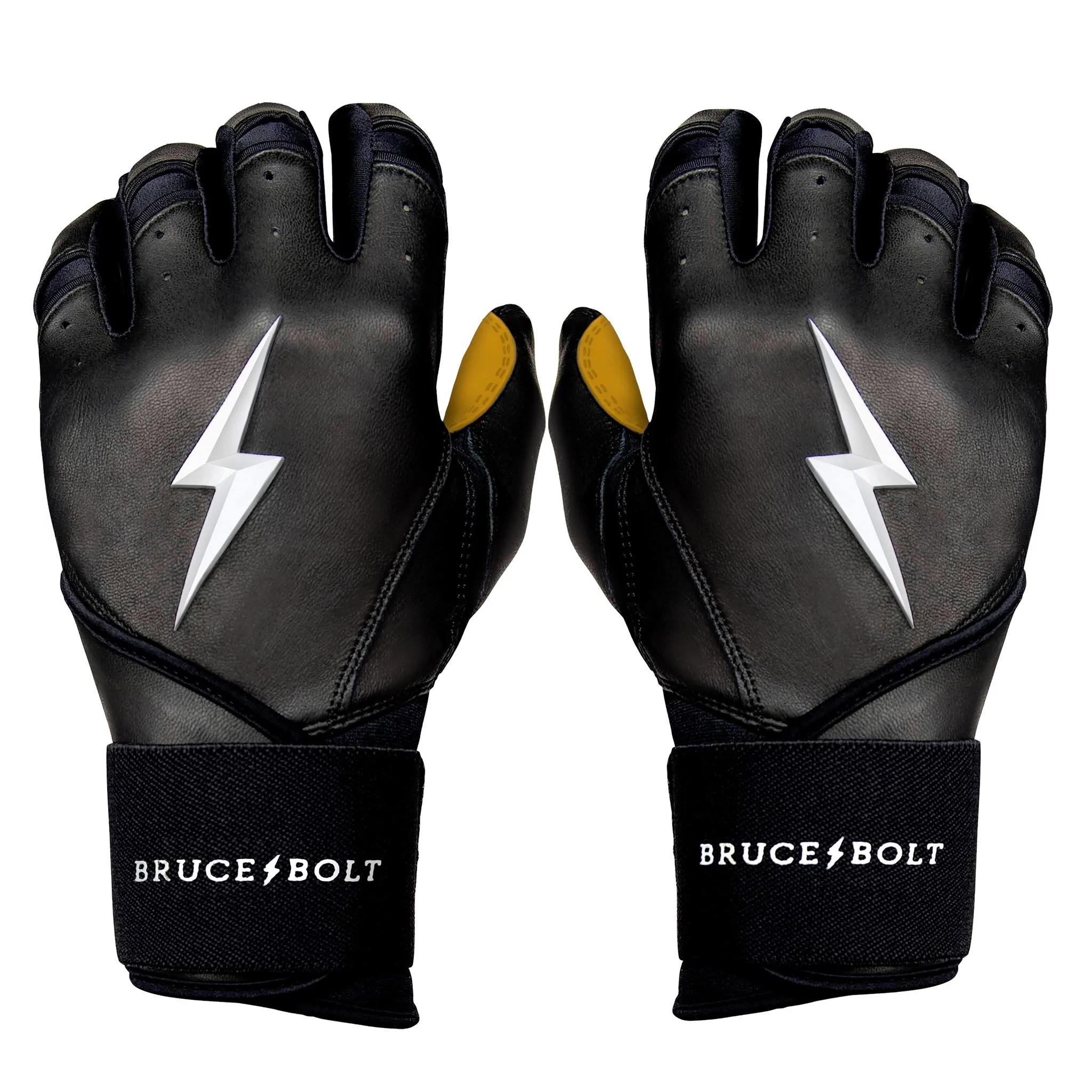 PREMIUM PRO Long Cuff Batting Gloves | BLACK