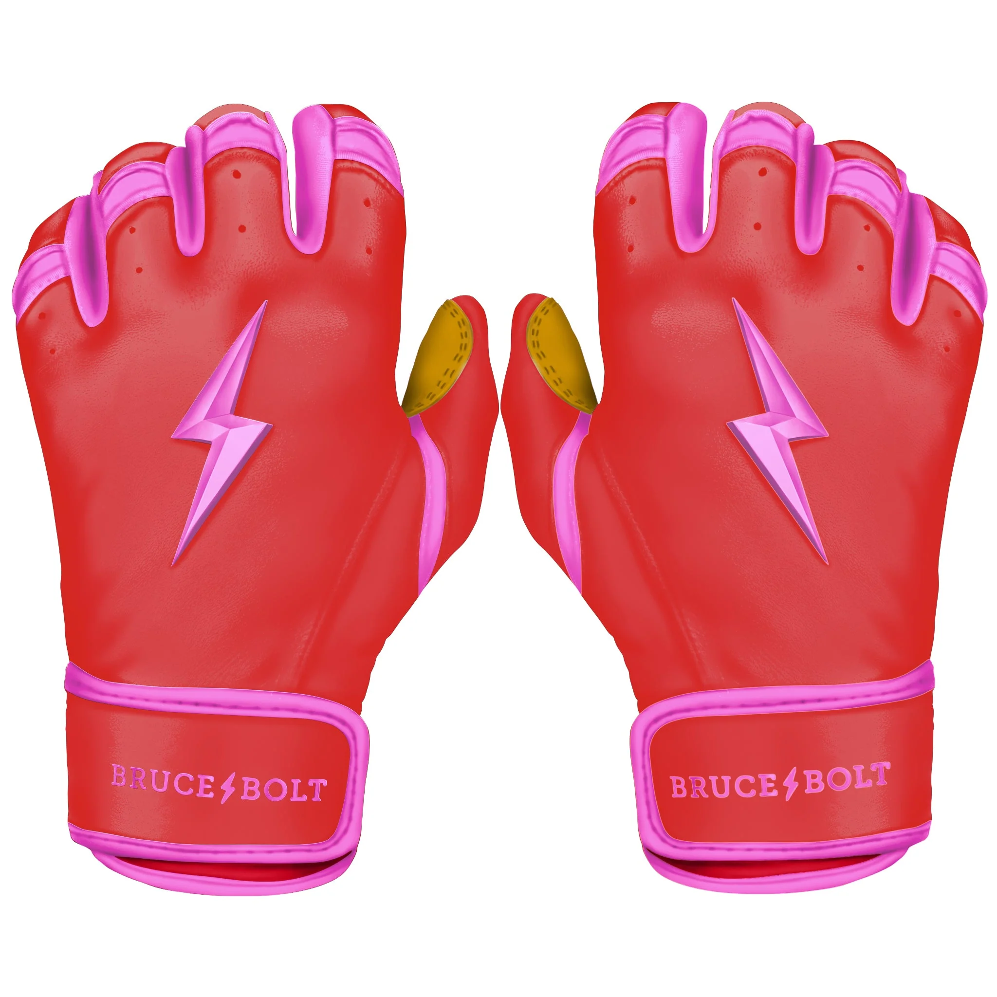 PREMIUM PRO BADER Series Short Cuff Batting Gloves | PINK