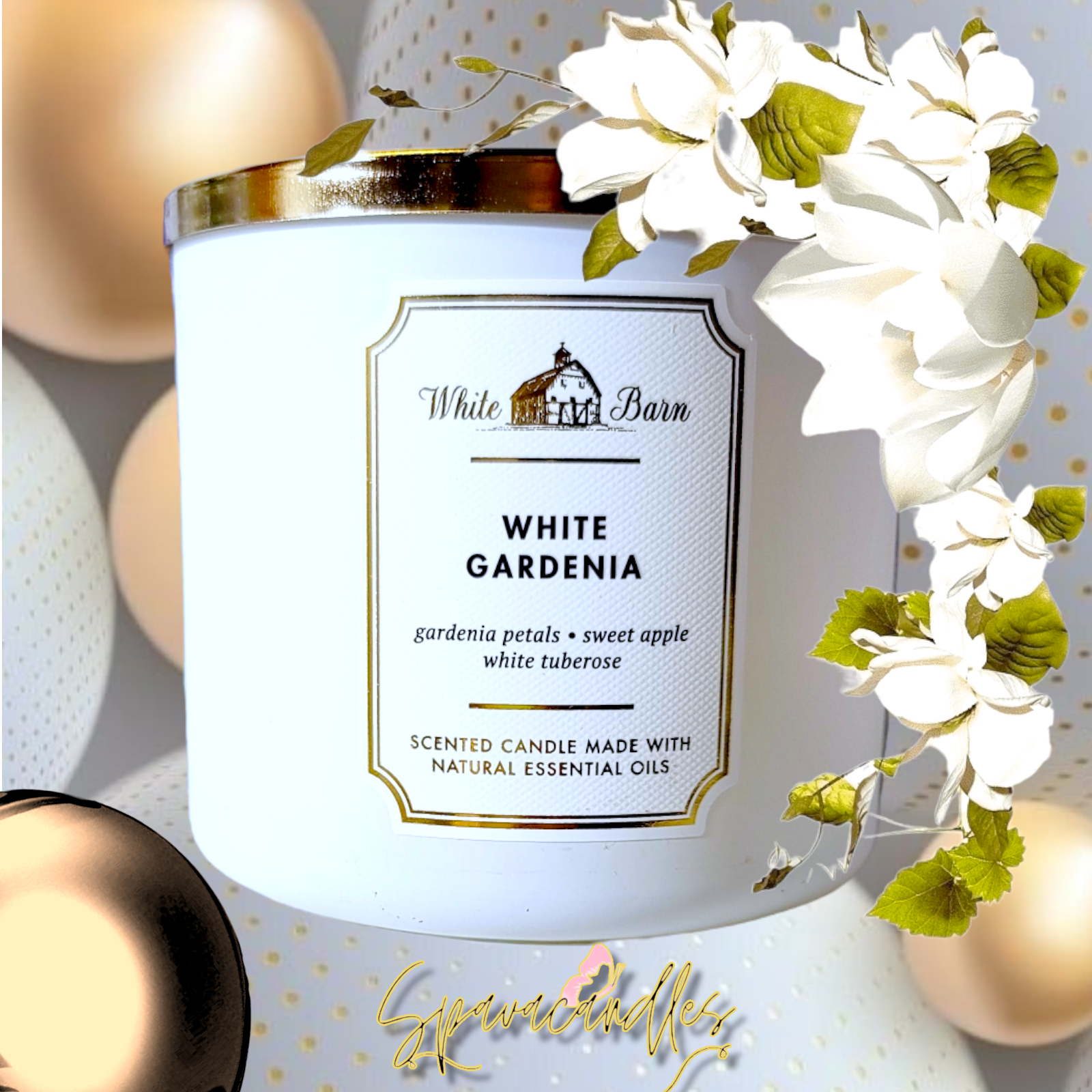 Rainforest Gardenia 3 Wick Candle 2023