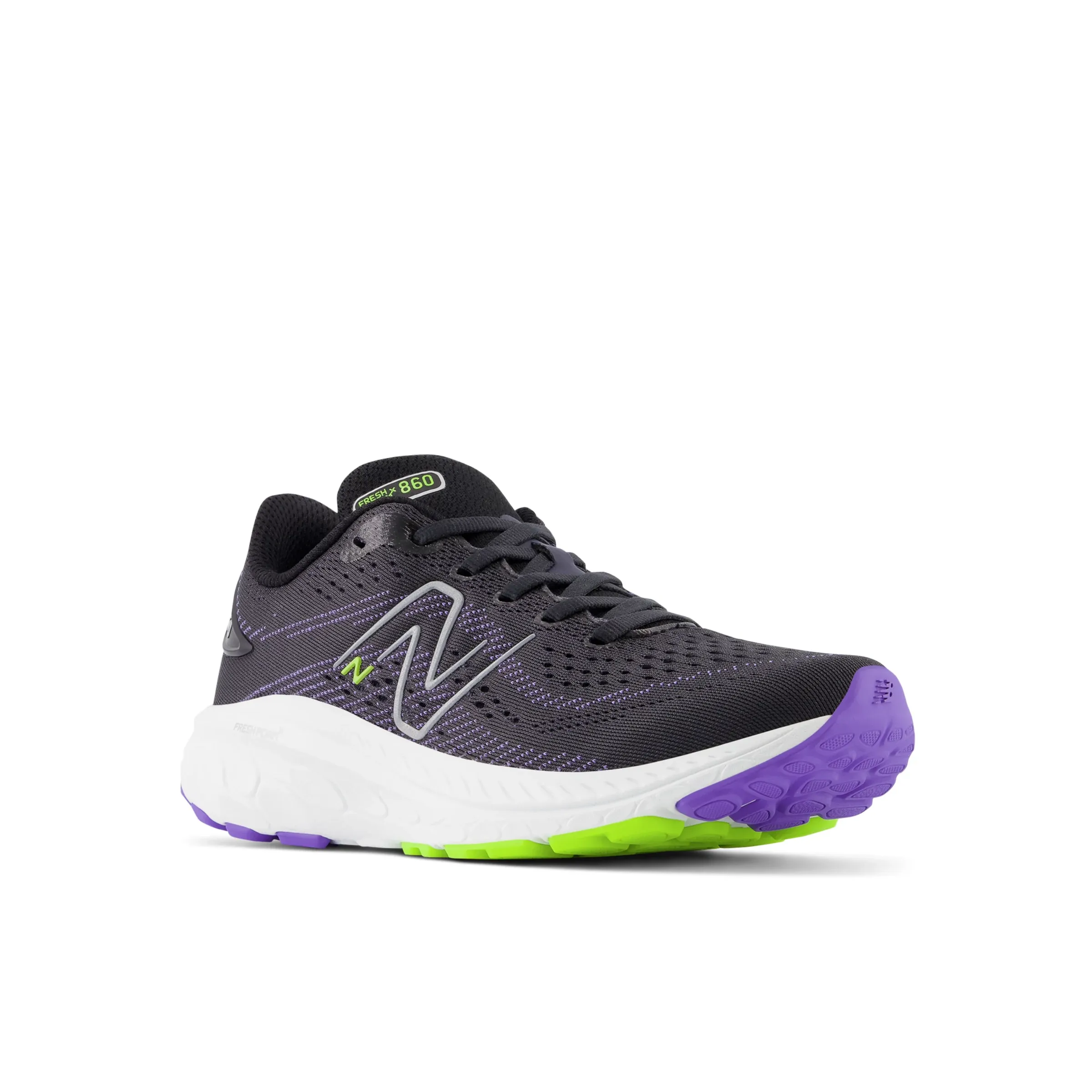 Fresh Foam X 860v13 - Black with Electric Indigo and Thirty Watt