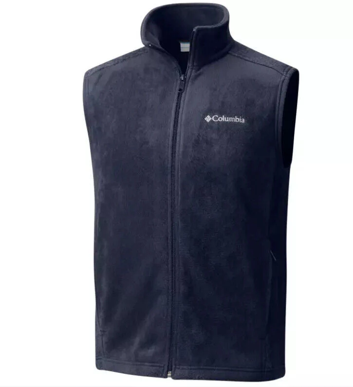 Columbia Granite Mountain XM1024-464 Vest Men's Blue Polyester Full Zip CLO378