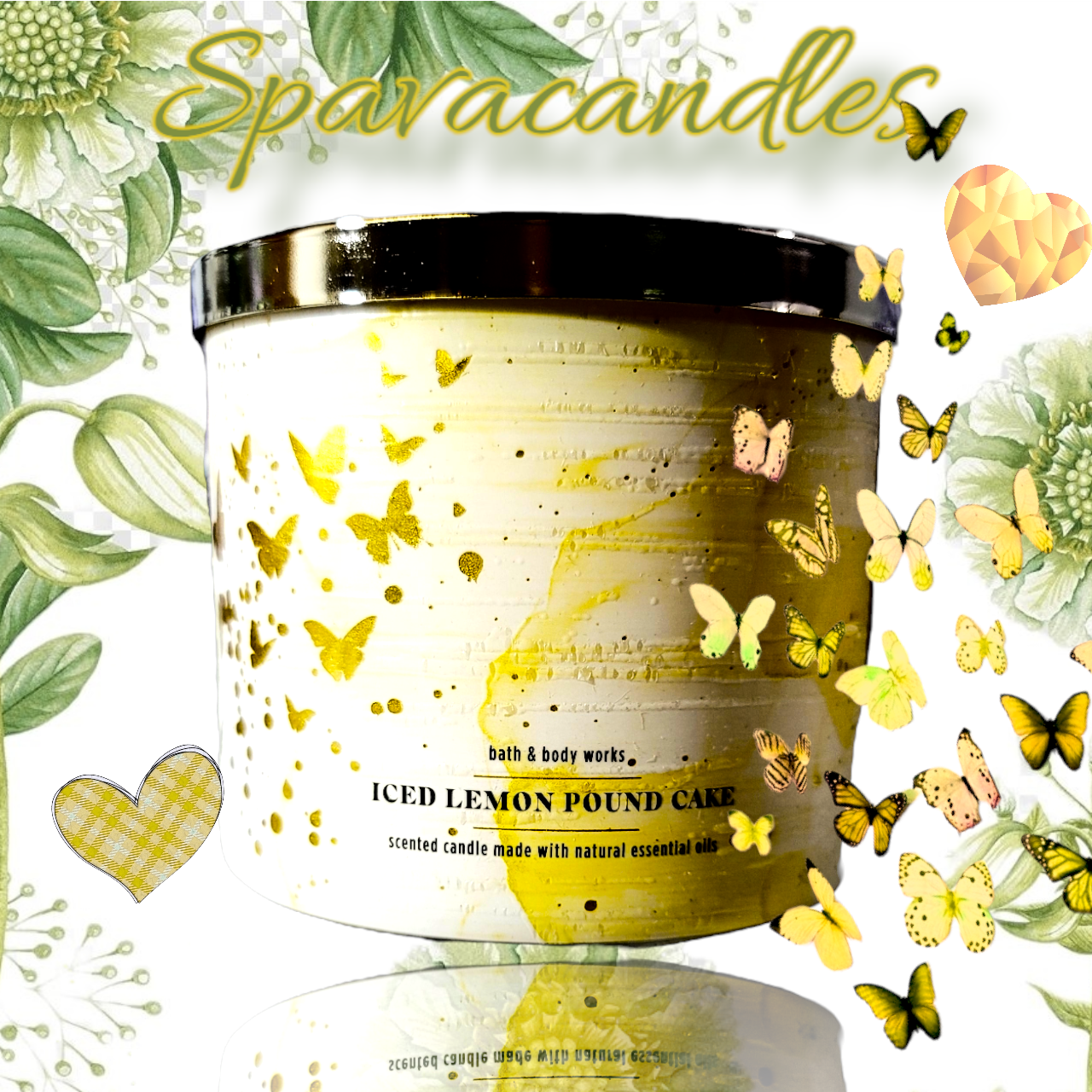 Iced Lemon Pound cake 3 Wick Candle 2023