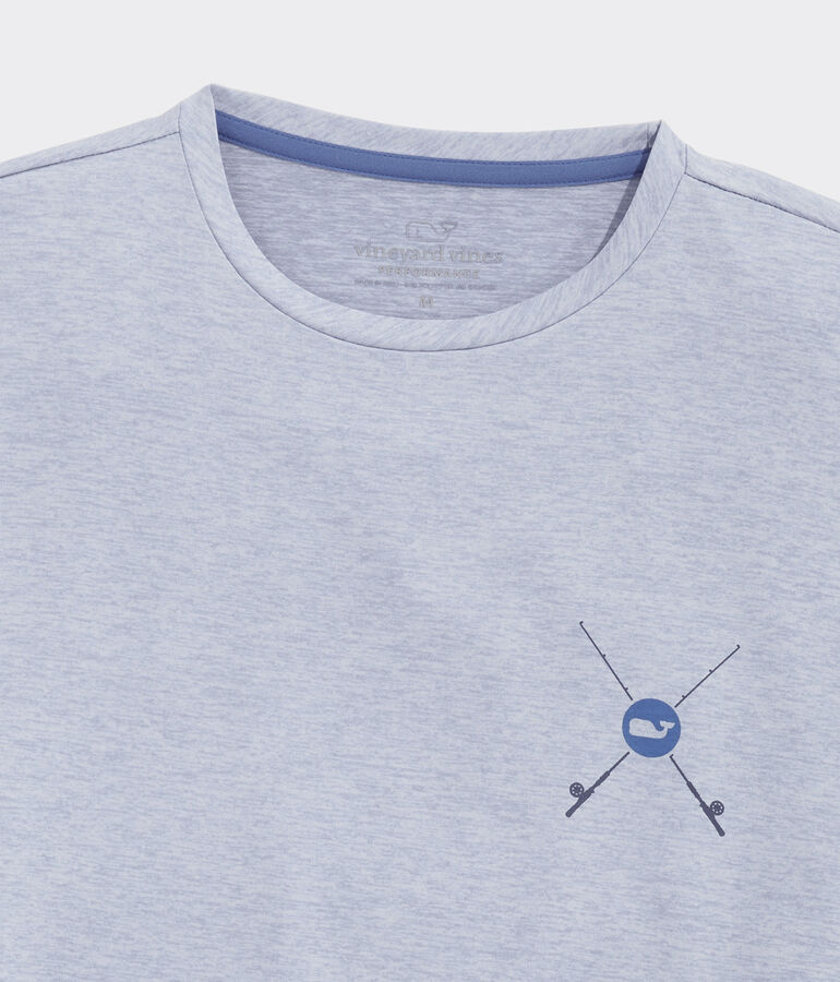 vineyard vines Wavy Text Long-Sleeve Harbor Performance Tee