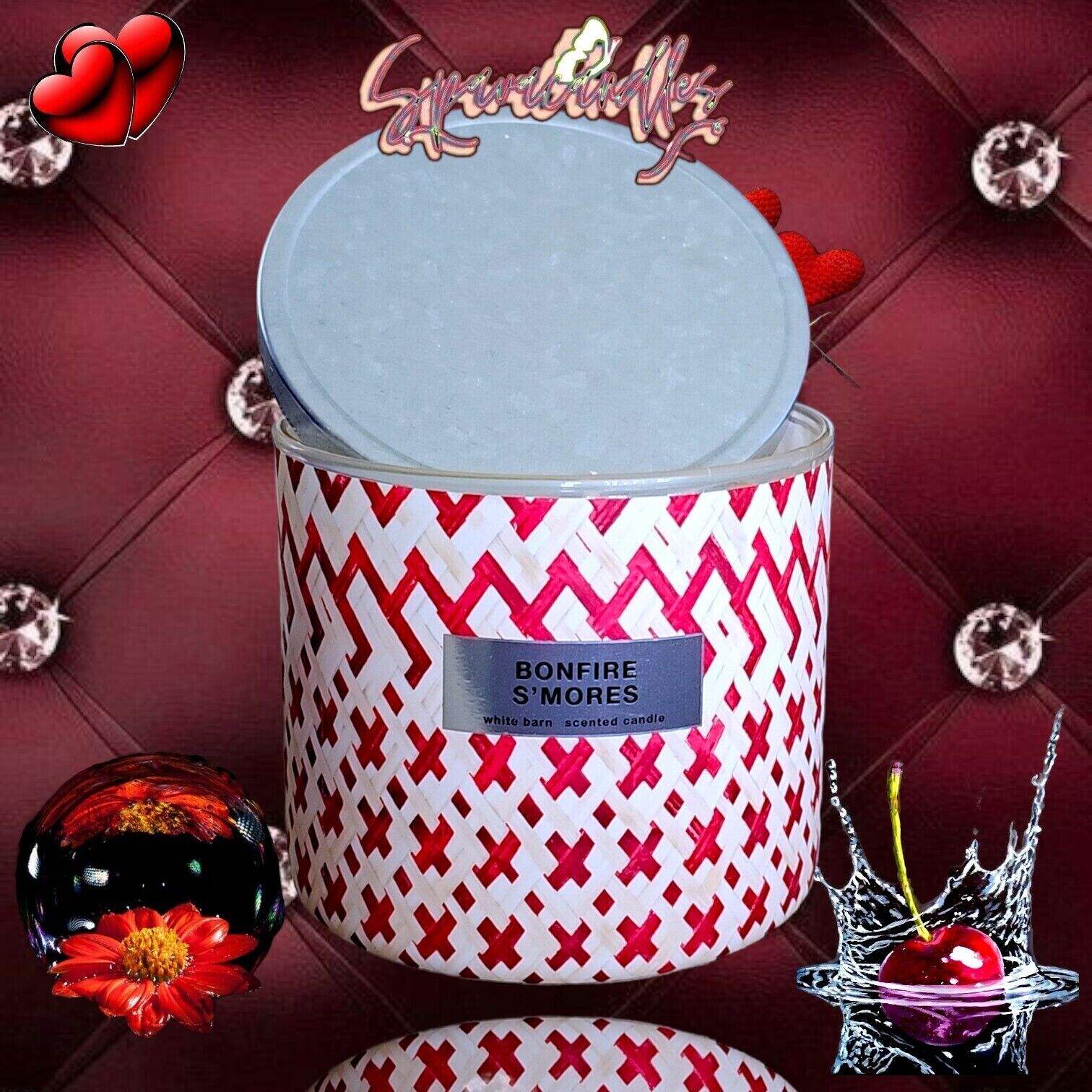 1 BONFIRE S'MORES LARGE FILLED SCENTED 3-WICK 14.5 OZ CANDLE